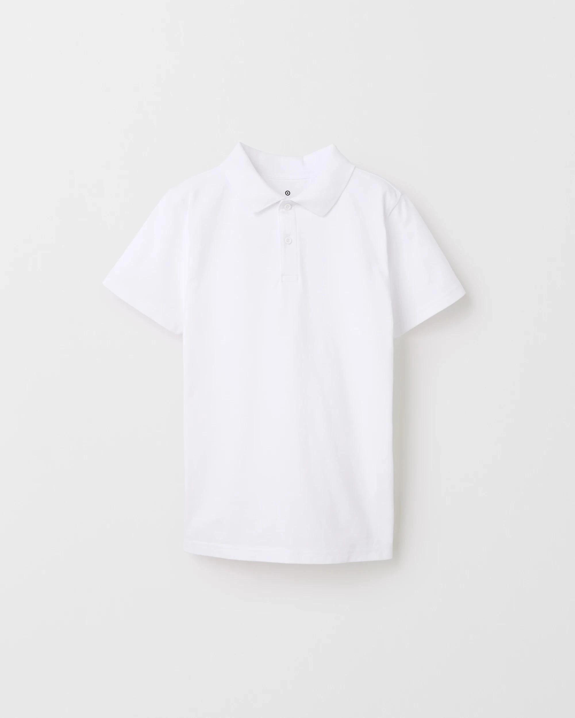 2 Target Australian Cotton 2 Pack Short Sleeve Polo T-Shirt WHITE, 2 of 3