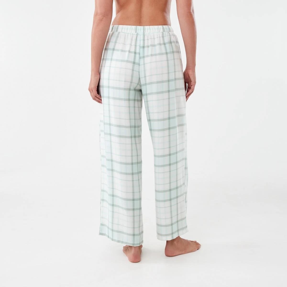 3 Boyfriend Flannel Pants Opal Chk, 3 of 5