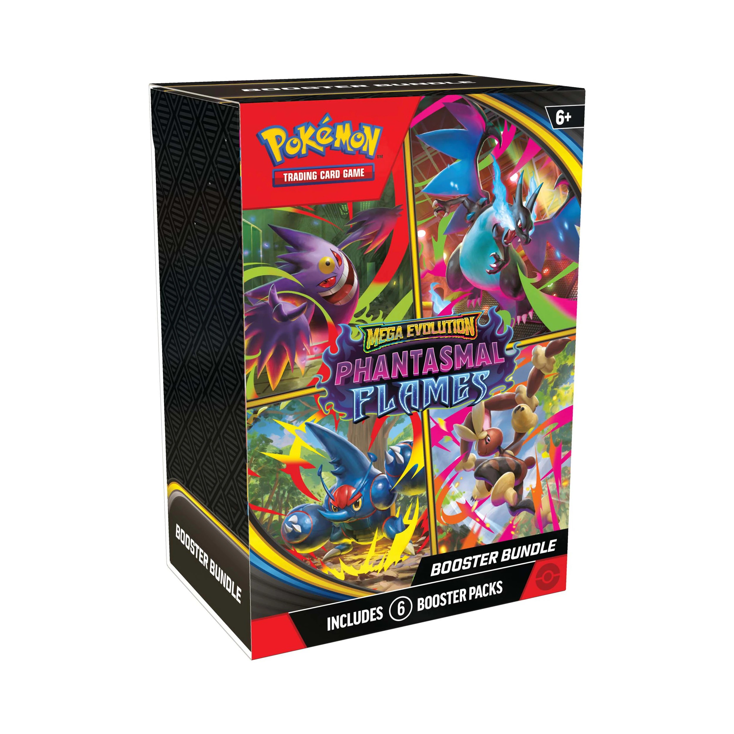 1 Pokemon Trading Card Game: Mega Evolution - Phantasmal Flames Booster Bundle, 1 of 3
