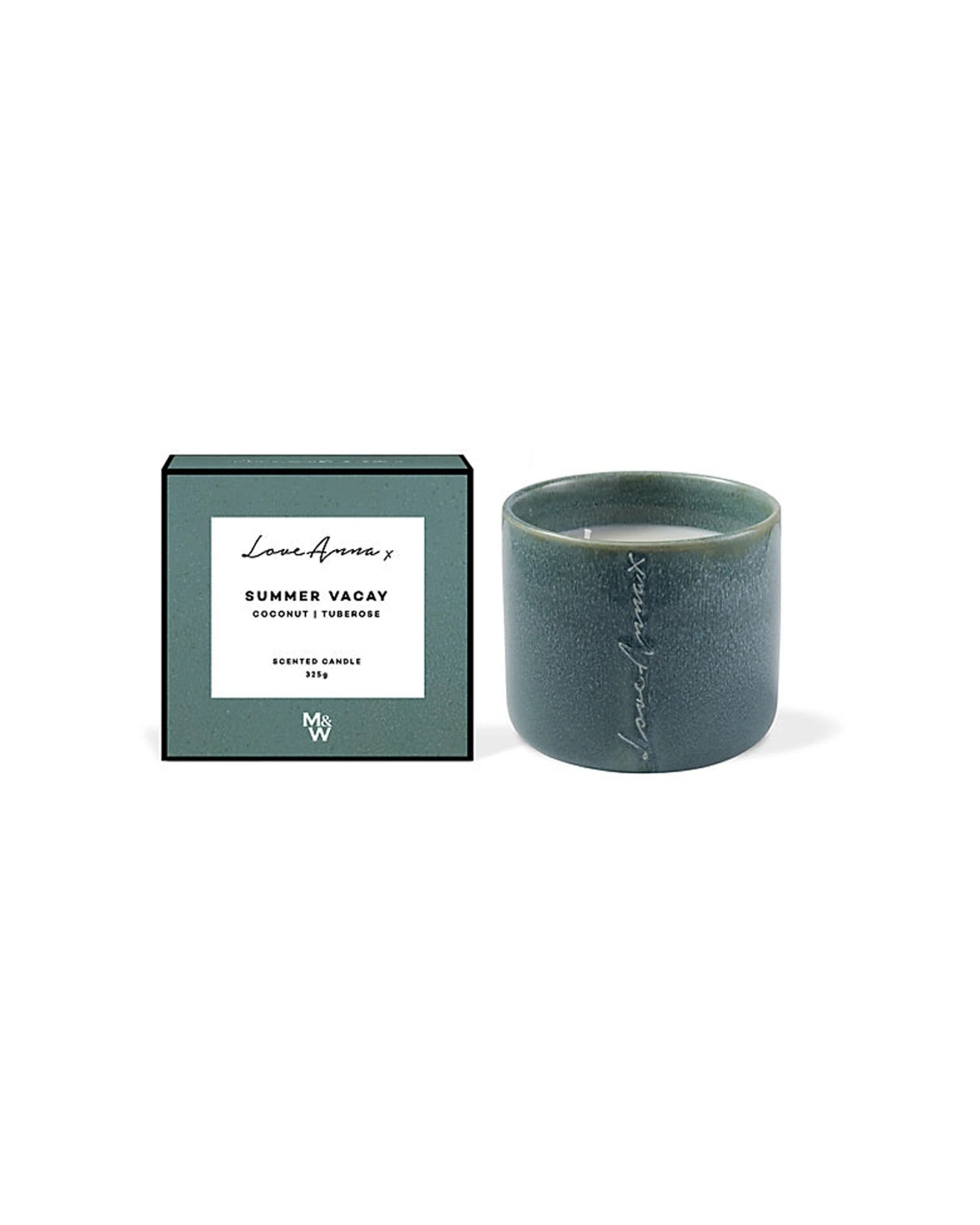1 Love Anna x Chapters Summer Vacay Coconut & Tuberose Scented Candle 325g - Green, 1 of 2