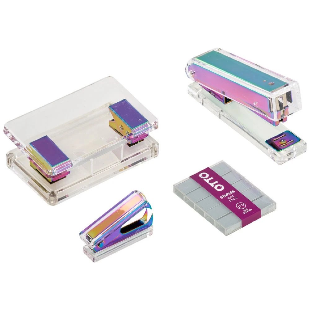 4 Otto Stapler Acrylic Iridescent Set, 4 of 4