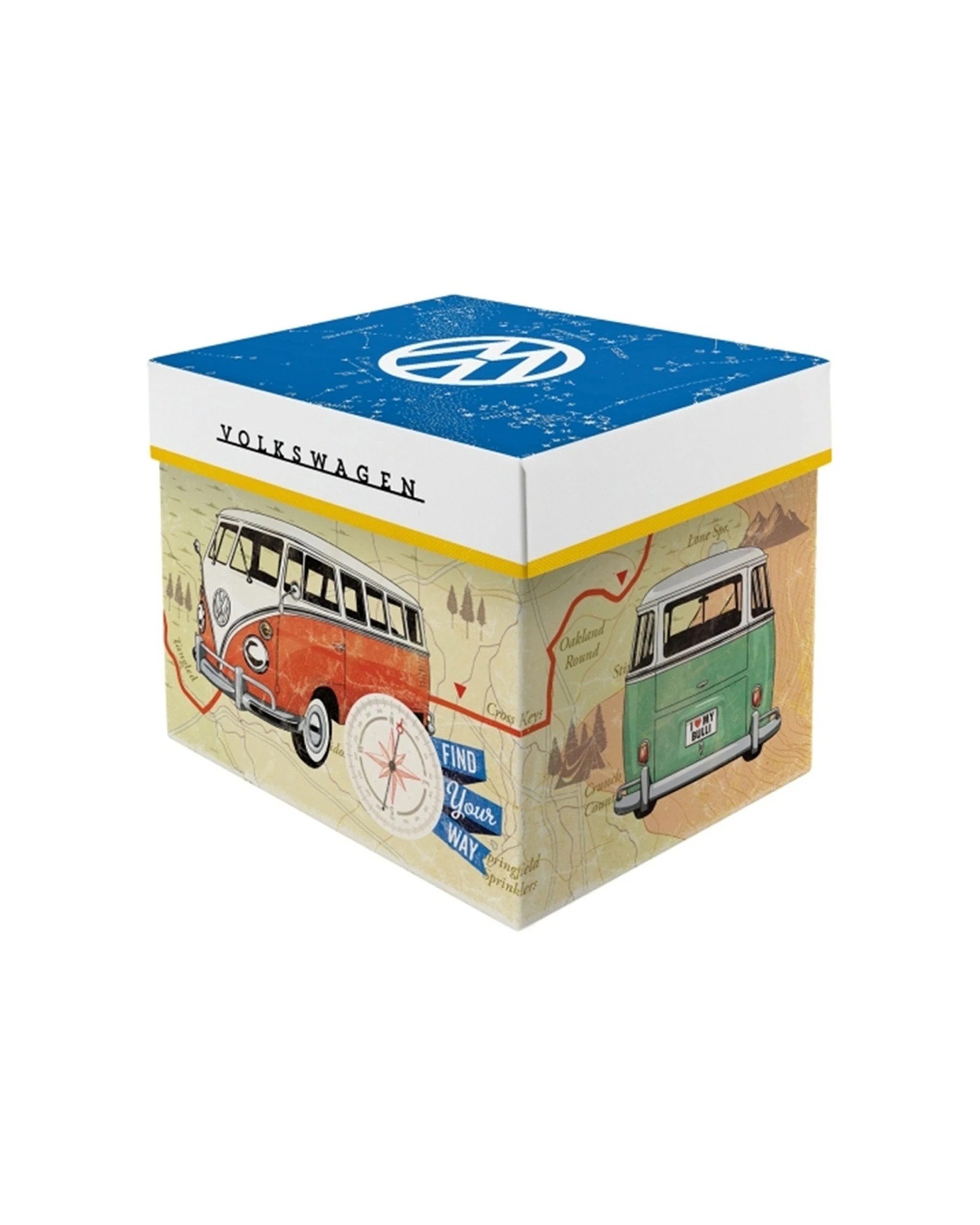 5 Nostalgic-Art 4PK Ceramic Mug 330ml Retro Design - Gift Box Combo Kombi Lets Get Away - White, 5 of 5