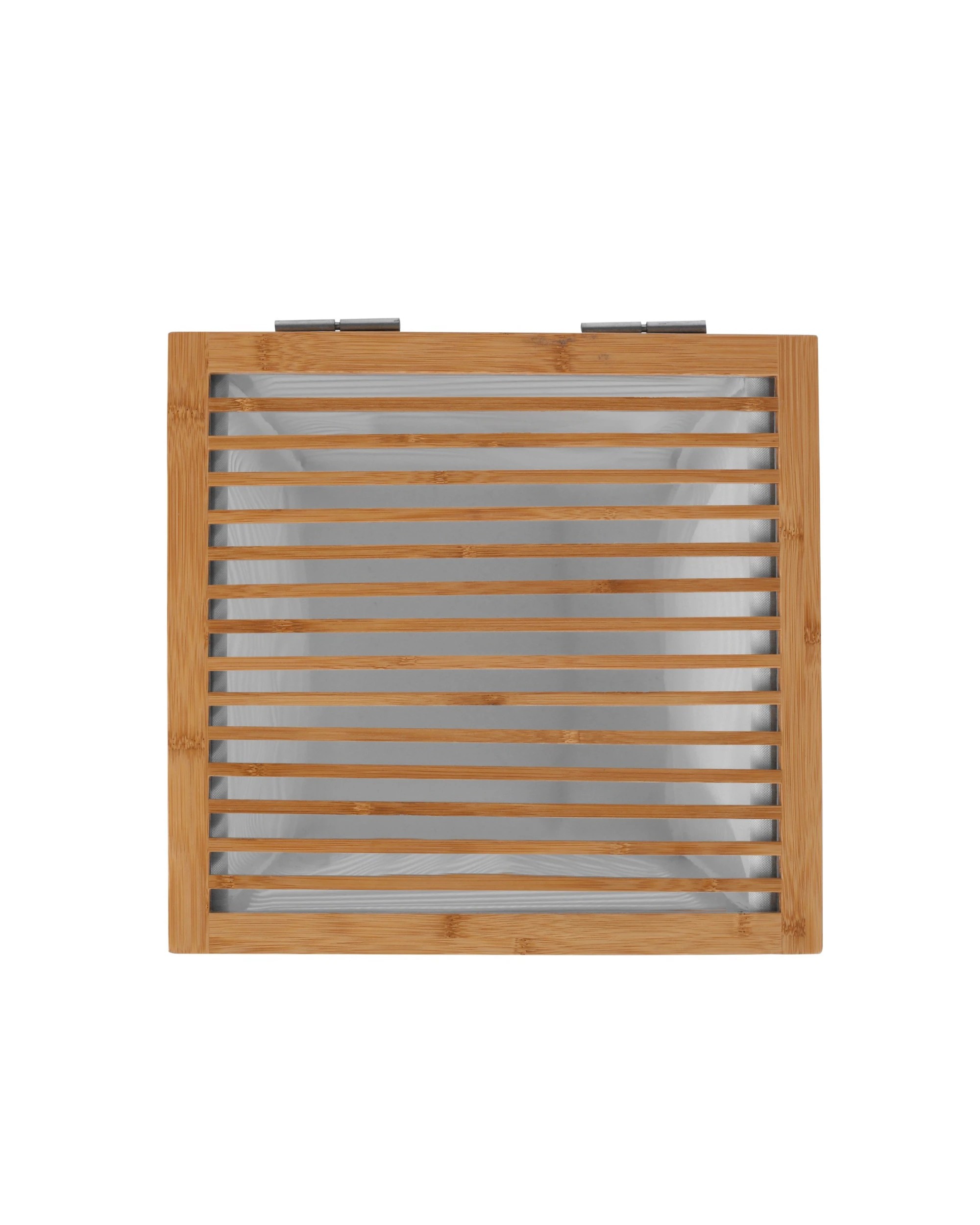 5 Sherwood Home Foldable Bamboo Laundry with Lid Large 38.8x38.8x58cm - Natural, 5 of 8