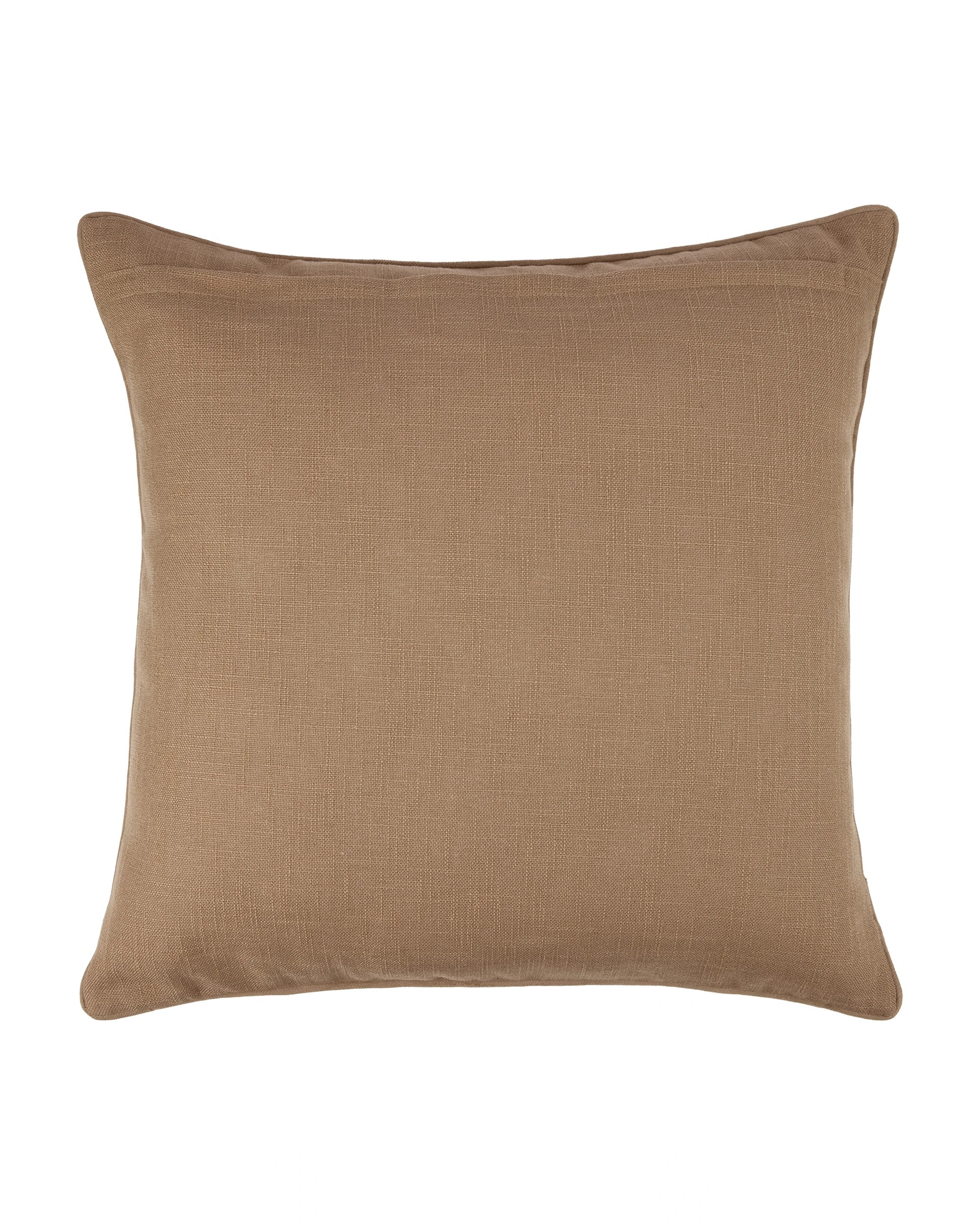 3 60cm Boucle Piped Cushion - Brown, 3 of 4