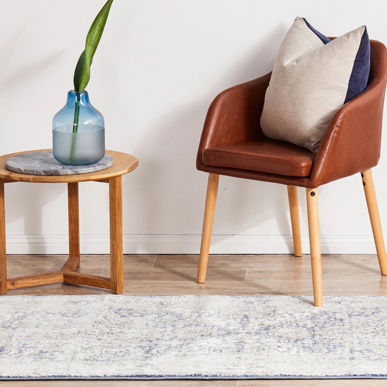 4 Common Ground Rugs Elite Hugo 400x80cm - Large Runner Power Loomed Pet Friendly Rug - Blue, 4 of 9