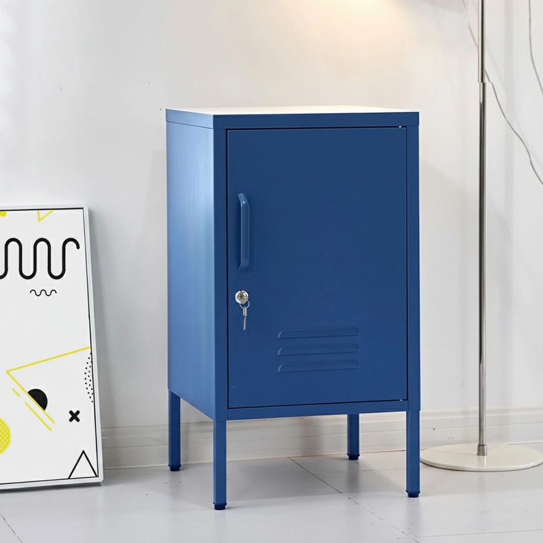 5 Artiss Bedside Table - Blue, 5 of 8