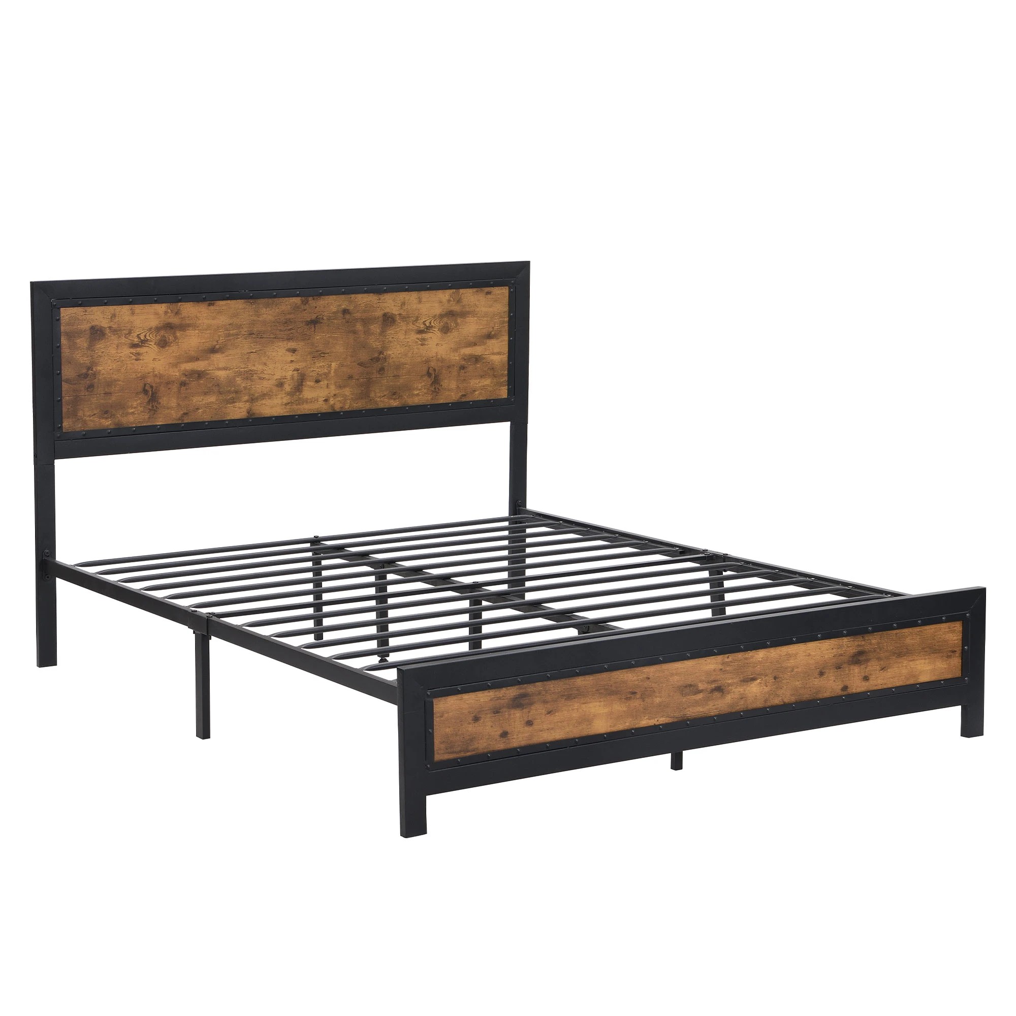1 Levede Industrial Bed Frame - Queen, 1 of 6