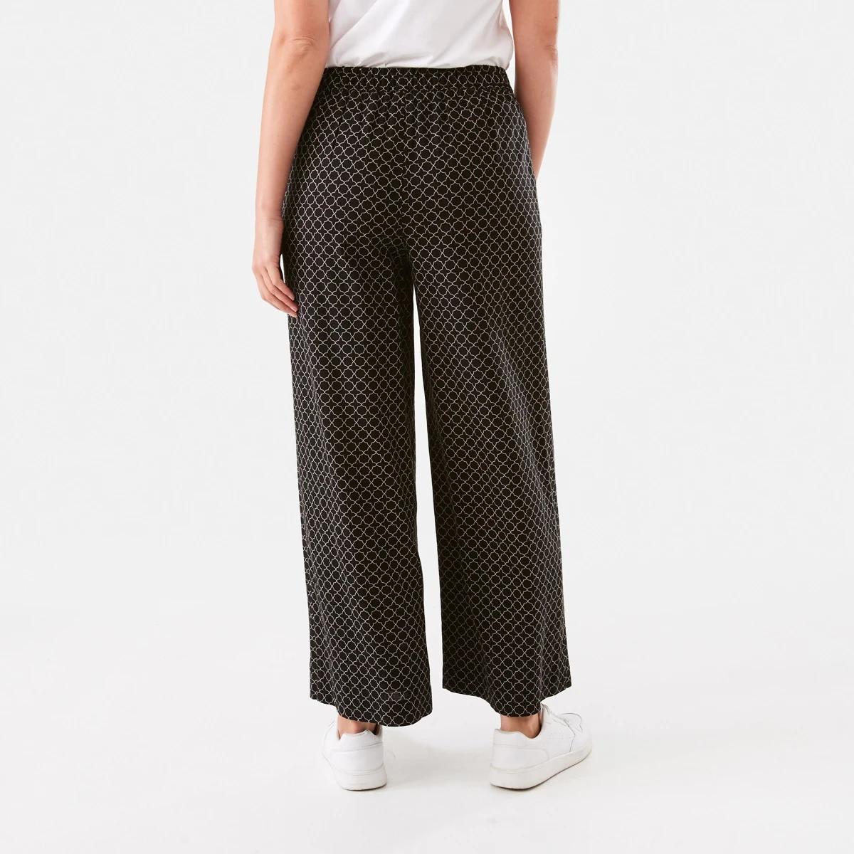 3 Textured Wide Leg Pants Otl Geo, 3 of 6