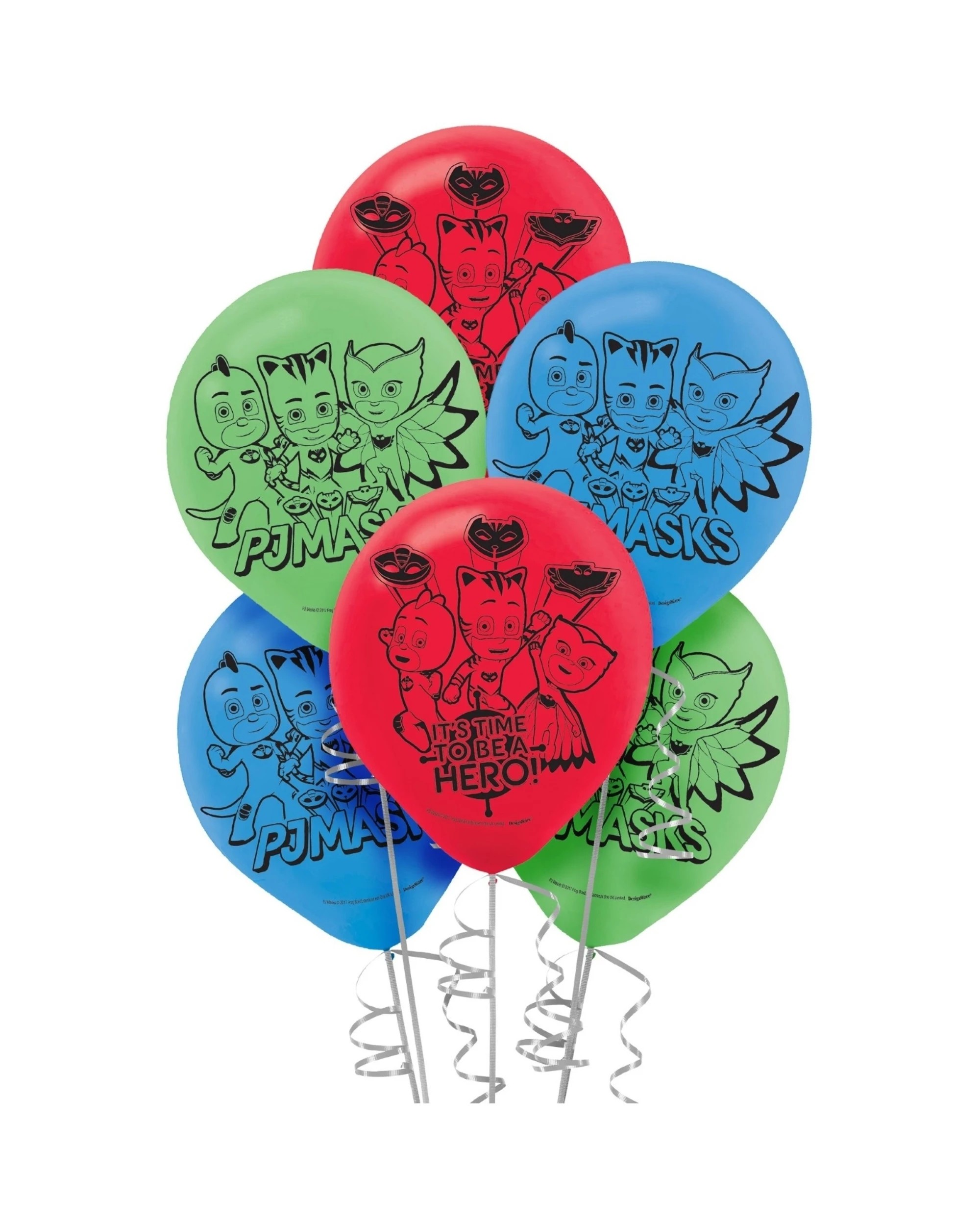 1 Amscan Inc. PJ Masks Balloons Pack of 6 - Multi, 1 of 1
