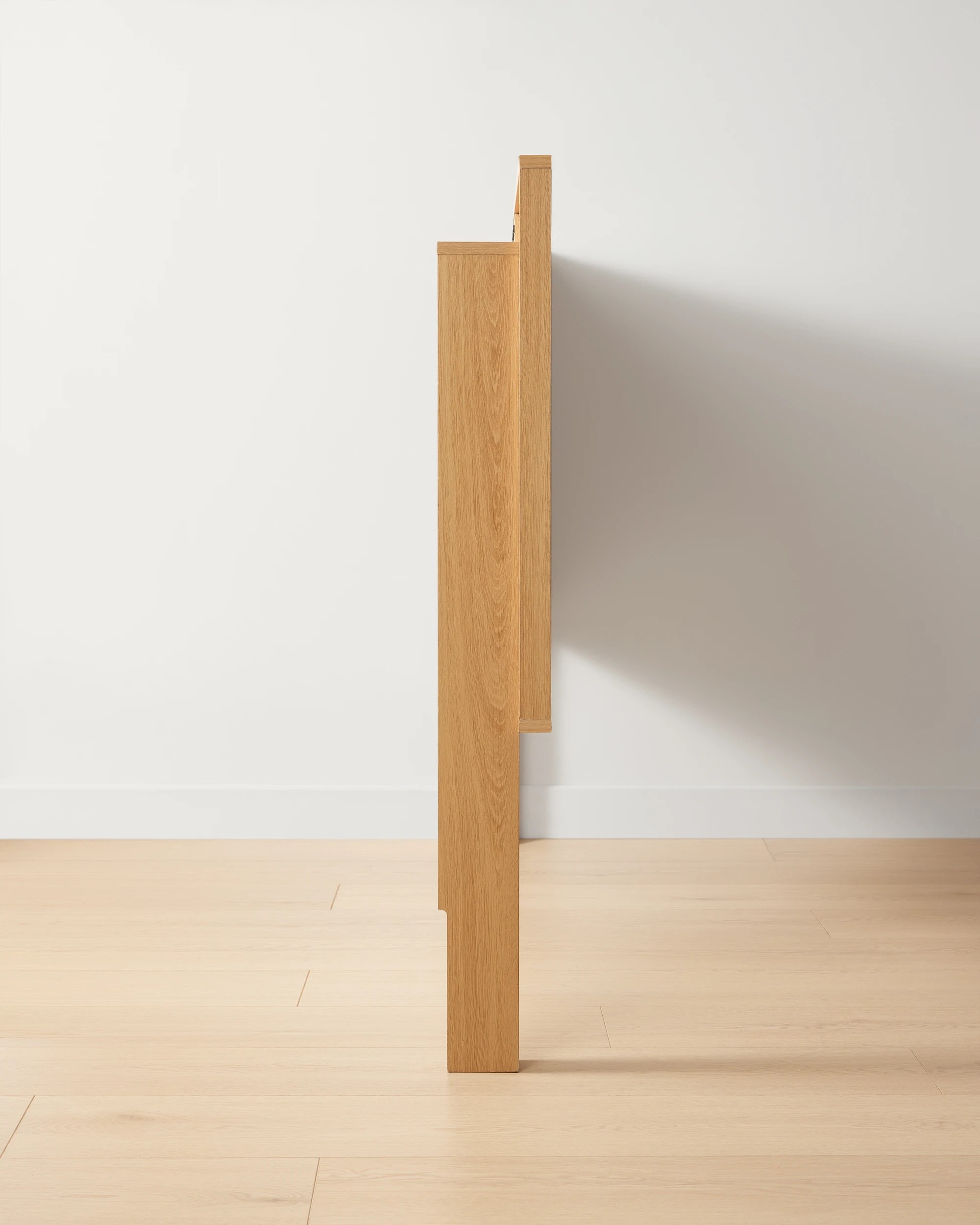 4 Queen Ryan Ribbed Bedhead - Oak, 4 of 6