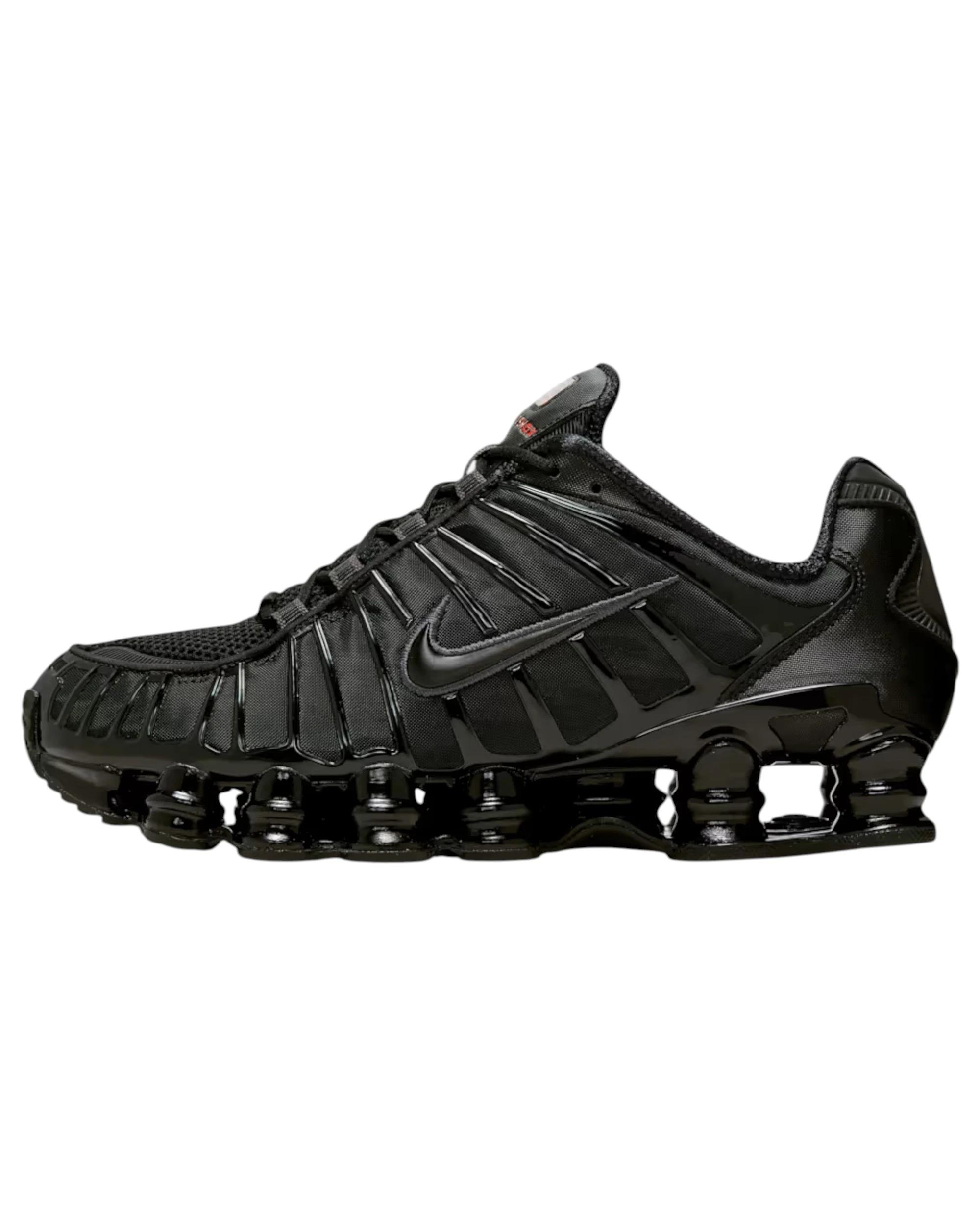 6 Nike Mens Shox TL Reflective Athletic Shoes BLACK, 6 of 6