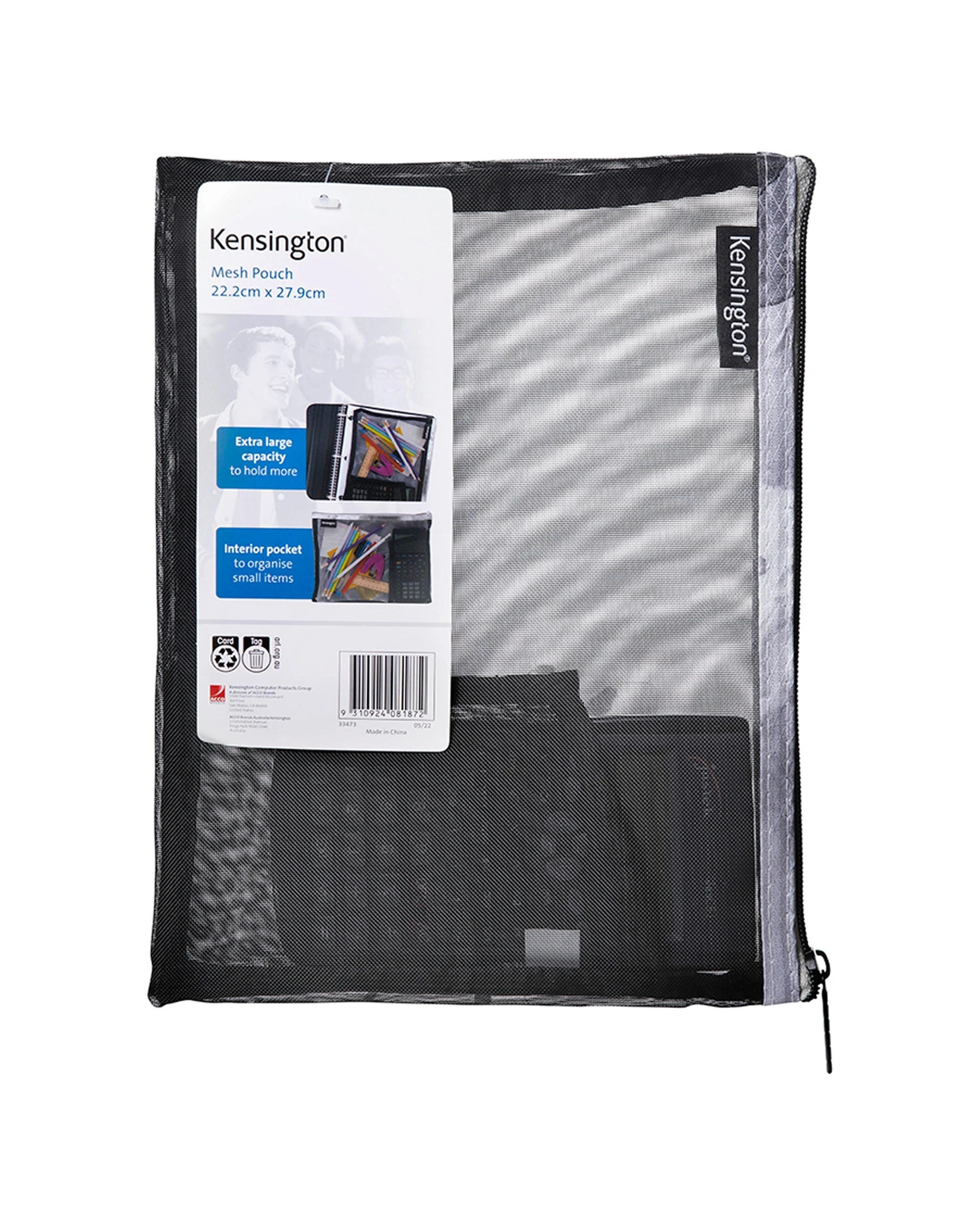 1 Kensington 29cm Mesh Storage Pouch Organiser Large Opening Micro Mesh - Multi, 1 of 4