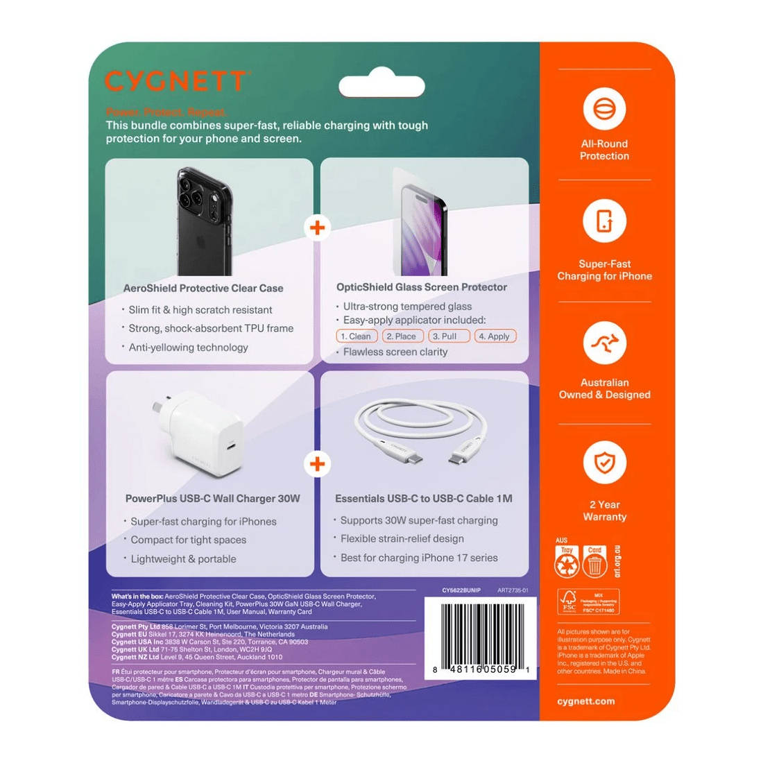6 Cygnett Power and Protect Bundle iPhone 17 Pro, 6 of 6