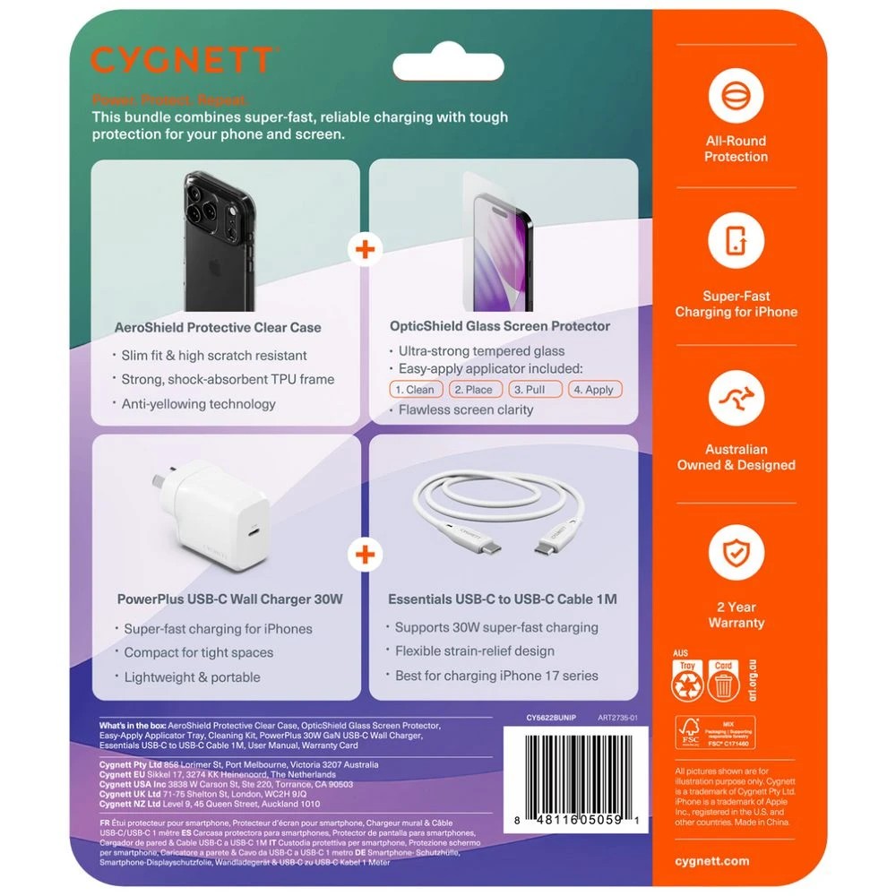 6 Cygnett Power and Protect Bundle iPhone 17 Pro, 6 of 6