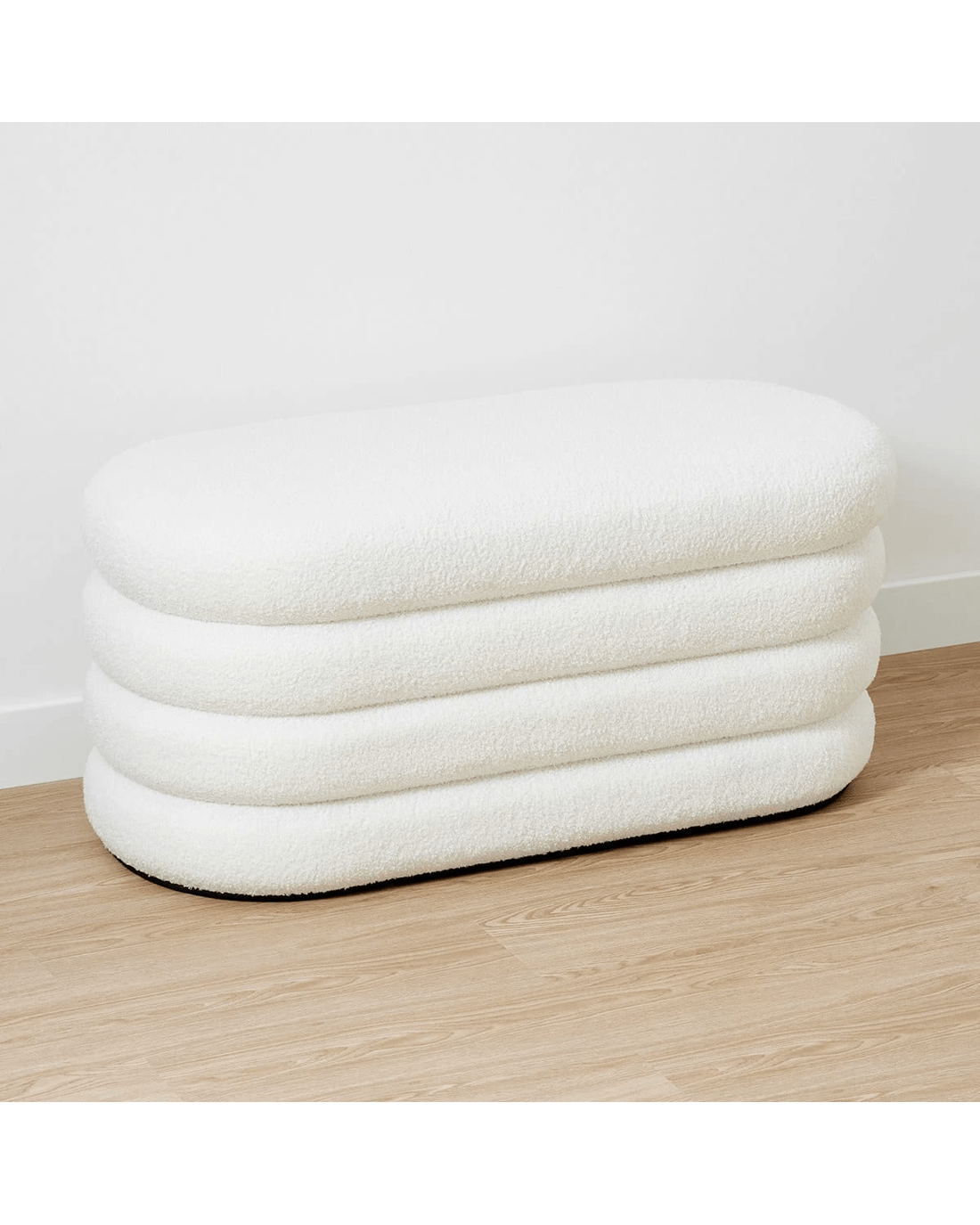 4 Boucle Storage Bench, 4 of 10