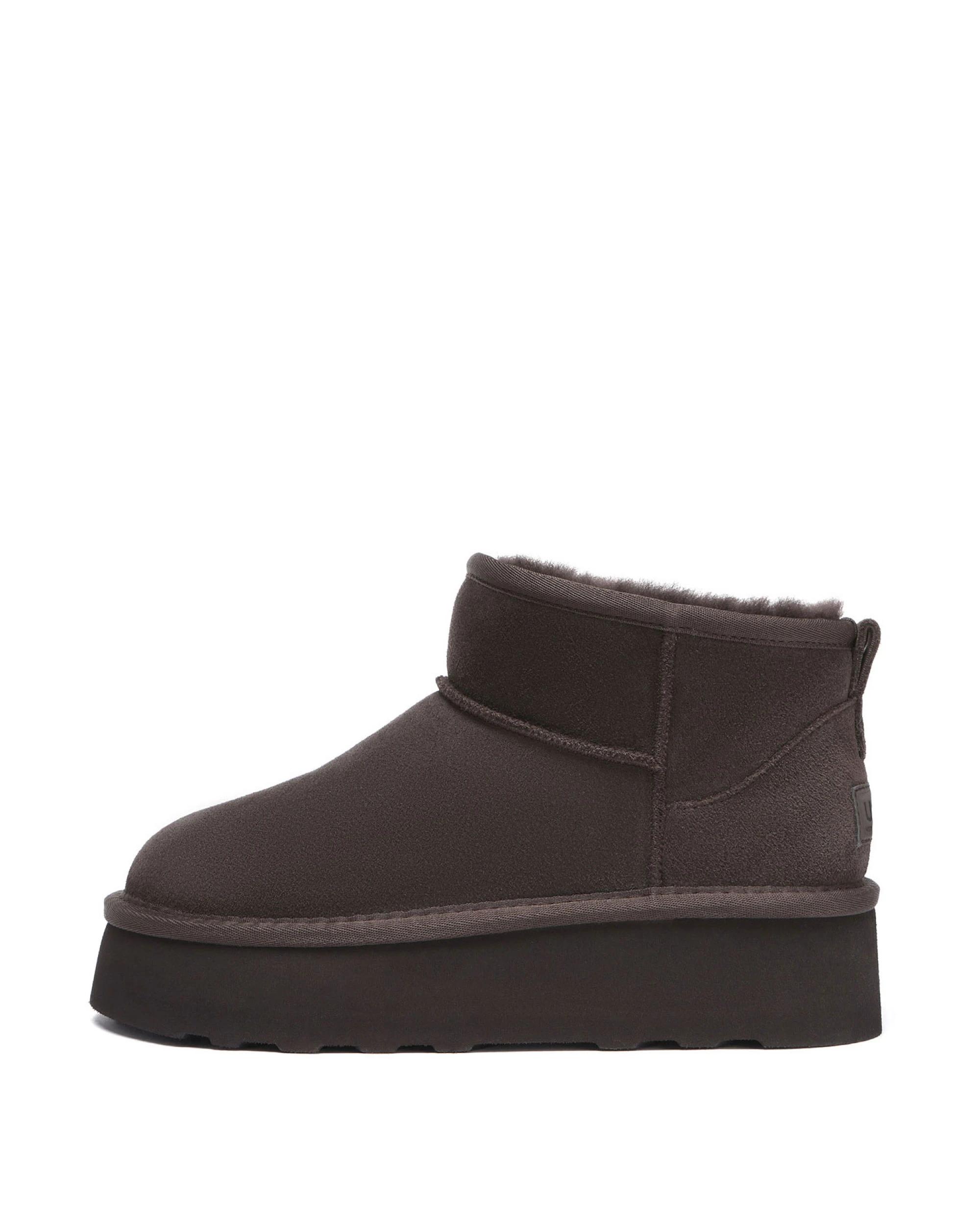 4 Australian Shepherd UGG Womens Ronnie Thick Bottom Platform CHOCOLATE, 4 of 5