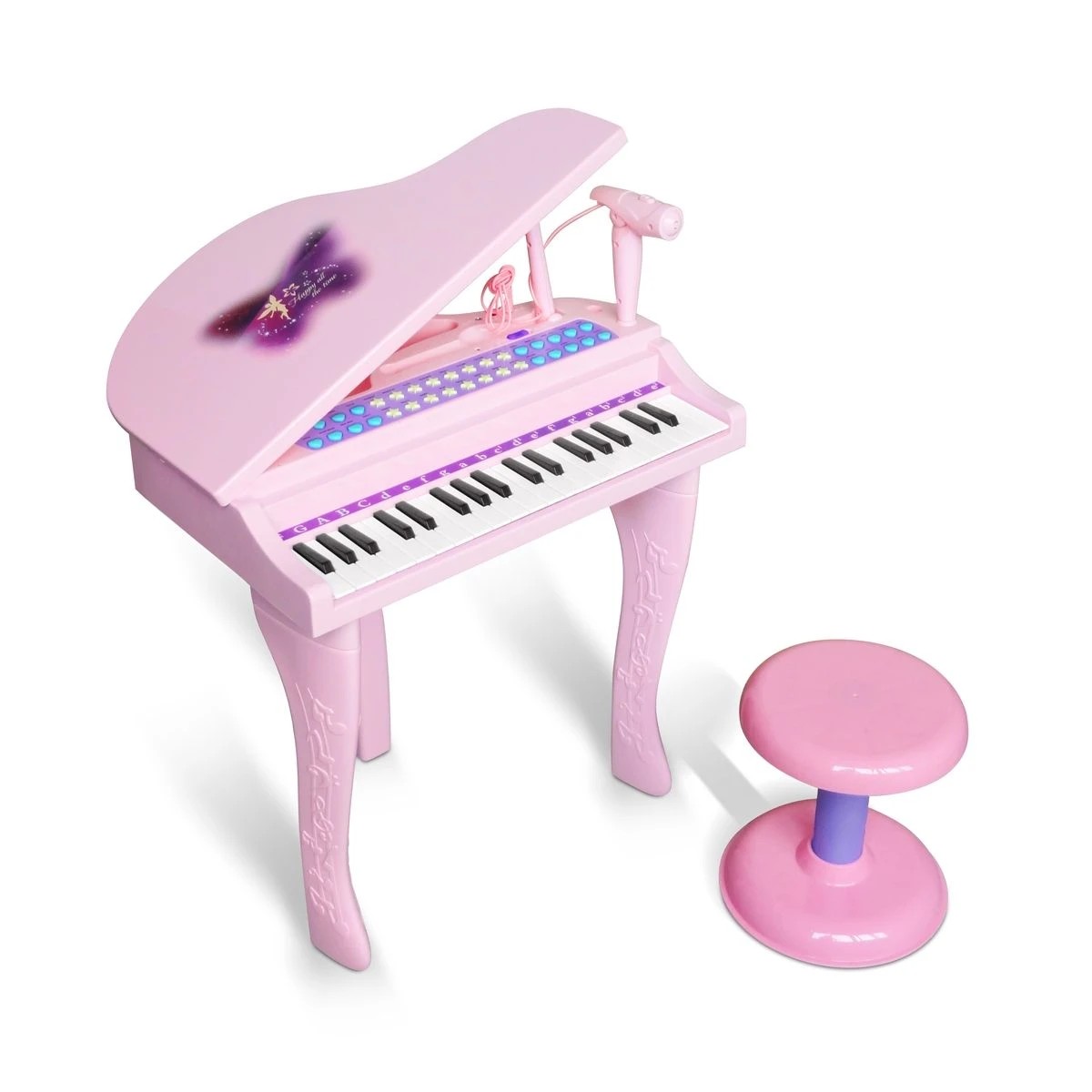 1 AUSWAY Deluxe musical Electronic Organ For Kids  Pink, 1 of 10