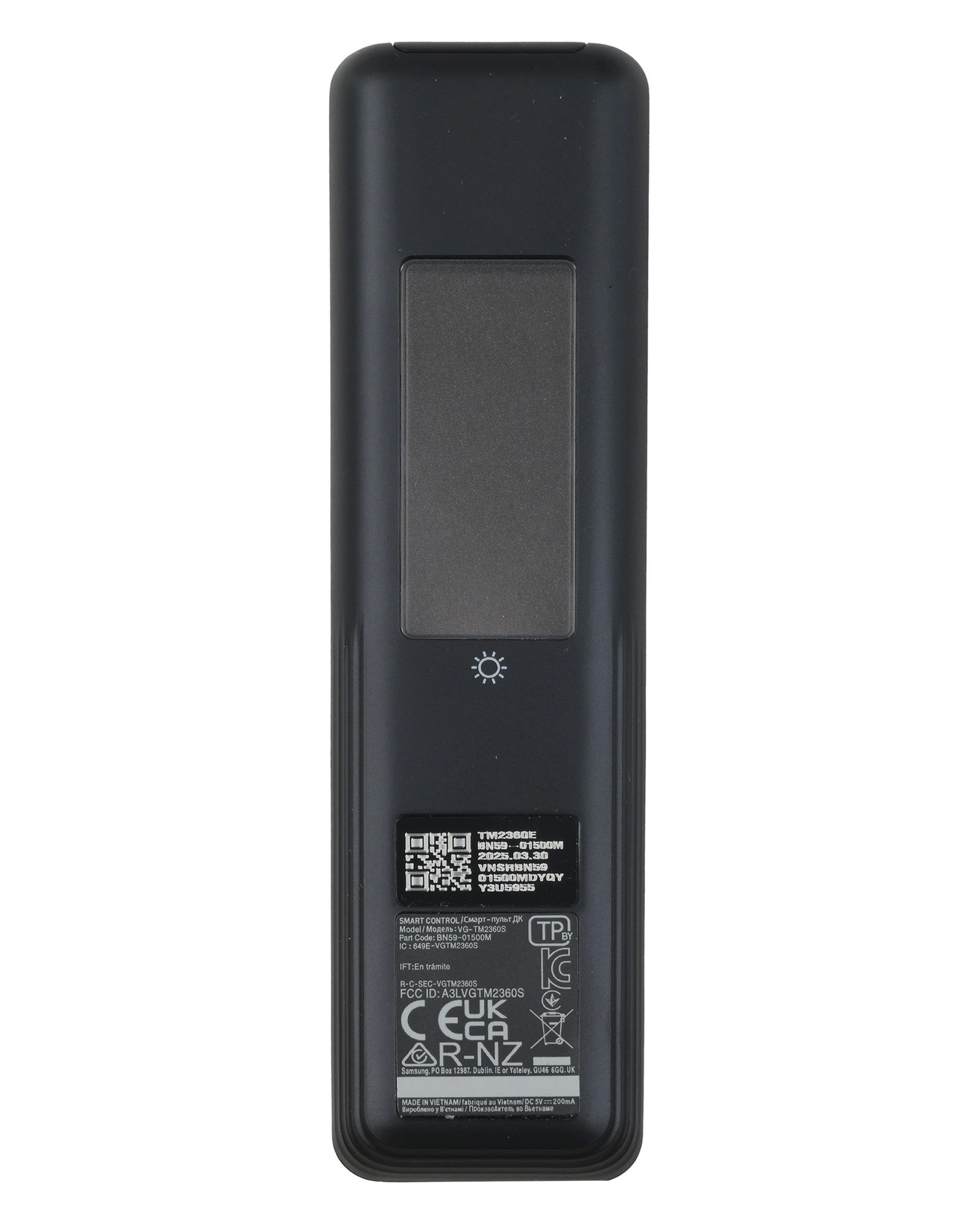 2 Samsung Genuine Solar Powered Smart TV Remote Control Voice Function BN59-01500M - Black, 2 of 4