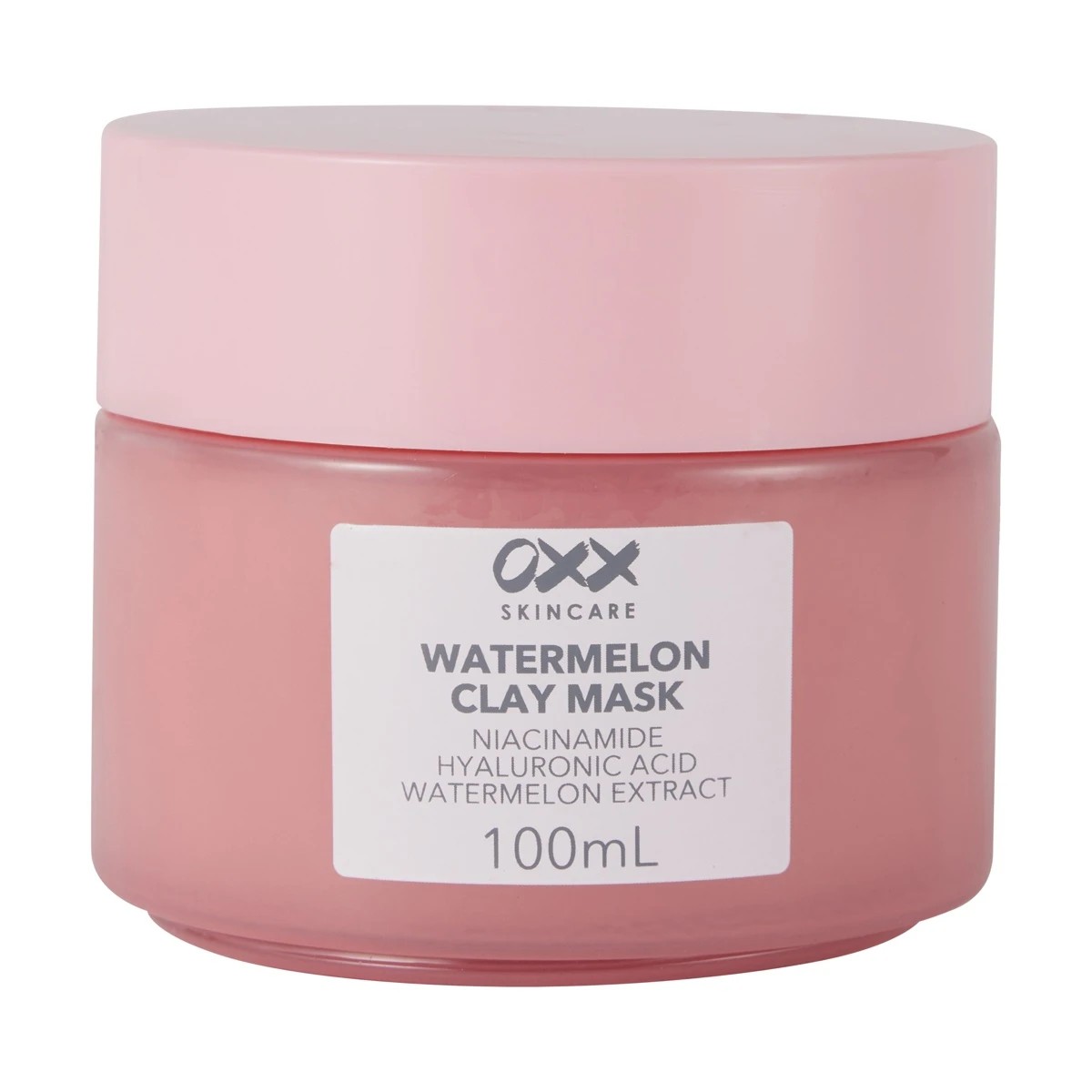 1 OXX Skincare Watermelon Clay Mask 100ml - Niacinamide, Hyaluronic Acid and Watermelon Extract, 1 of 6