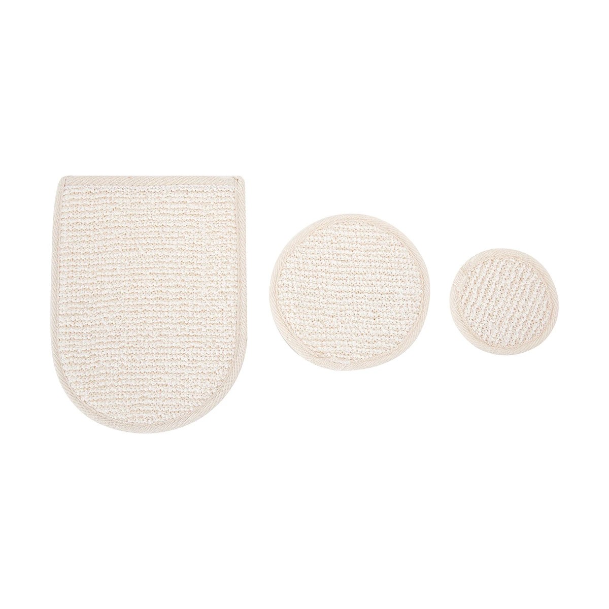 2 3 Pack Bamboo Blend Exfoliating Pads, 2 of 10