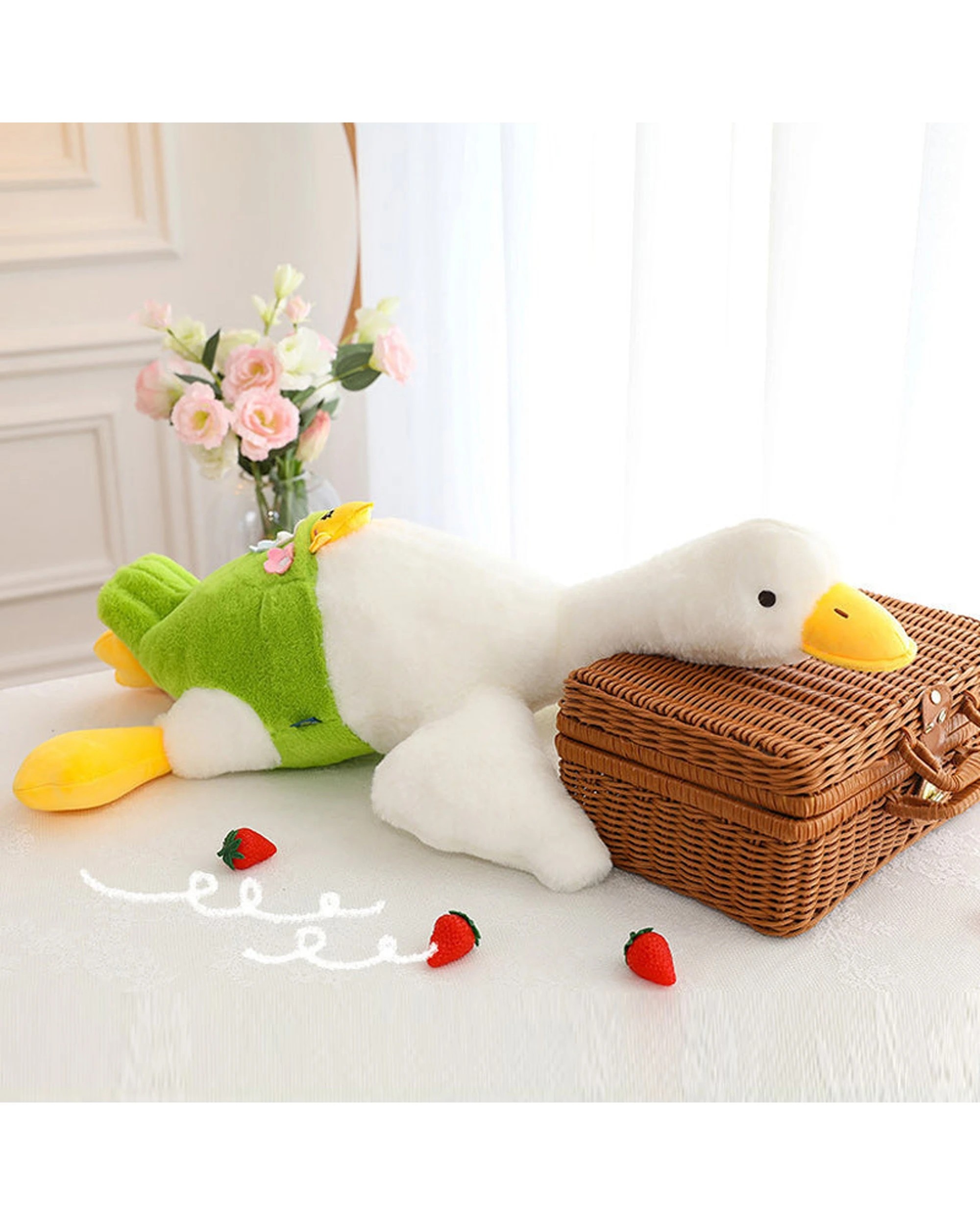 2 Cotton More Jumbo Goose Plush Toy Stuffed Animal 115cm - White, 2 of 5