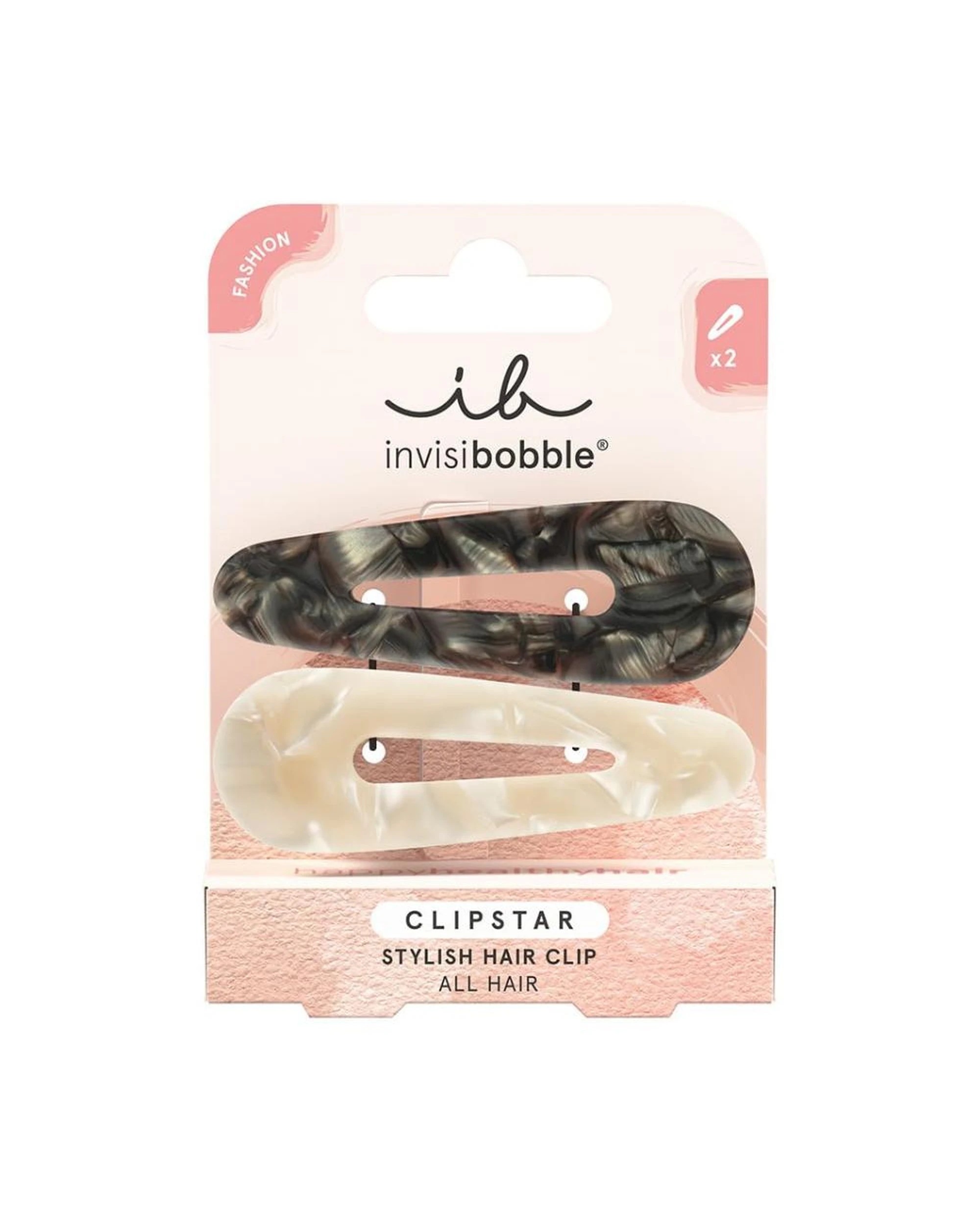 1 Invisibobble Clipstar Hair Claw Clip 2Pk - Cliphue - Multi, 1 of 2
