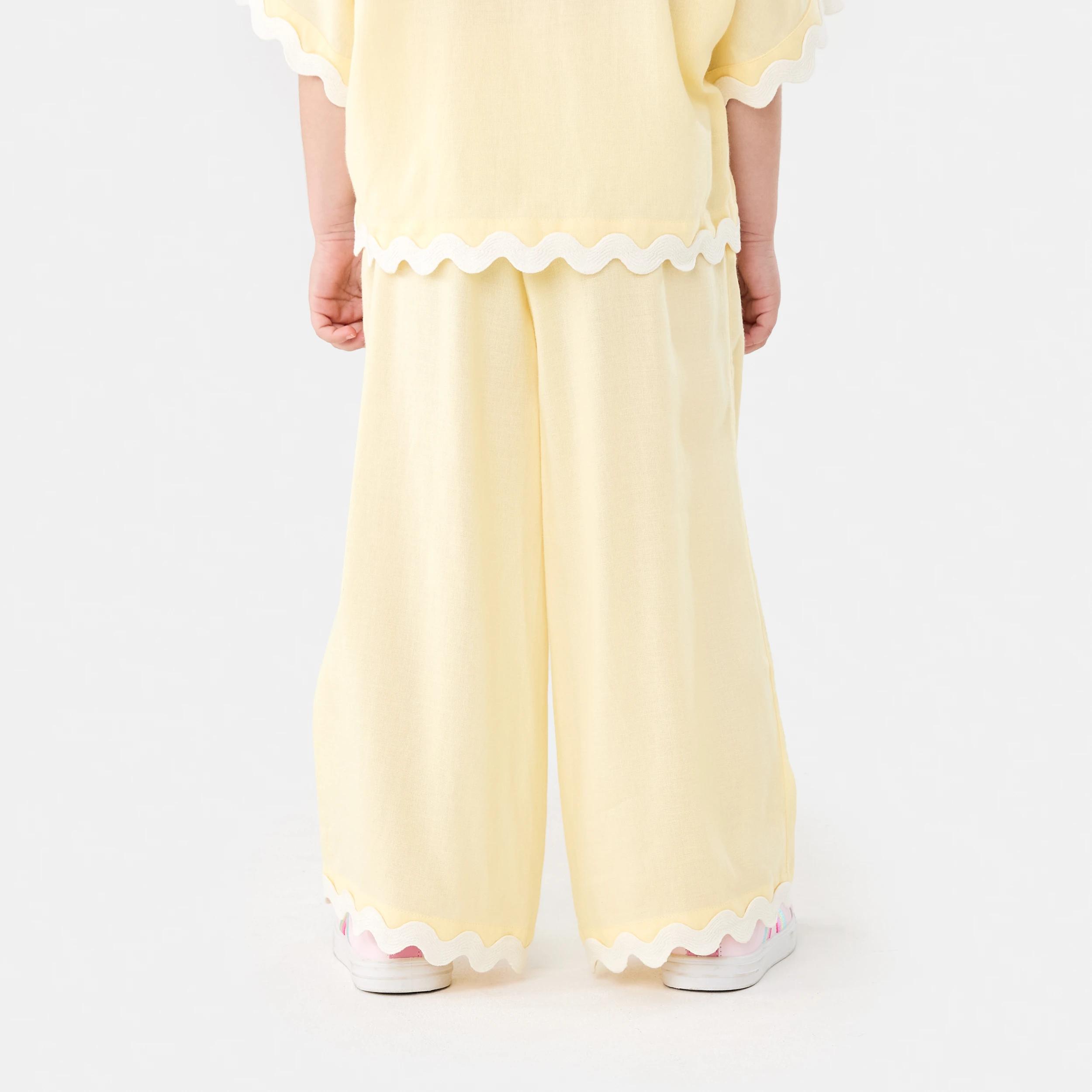 2 Wide Leg Pants Ylw Butter, 2 of 6
