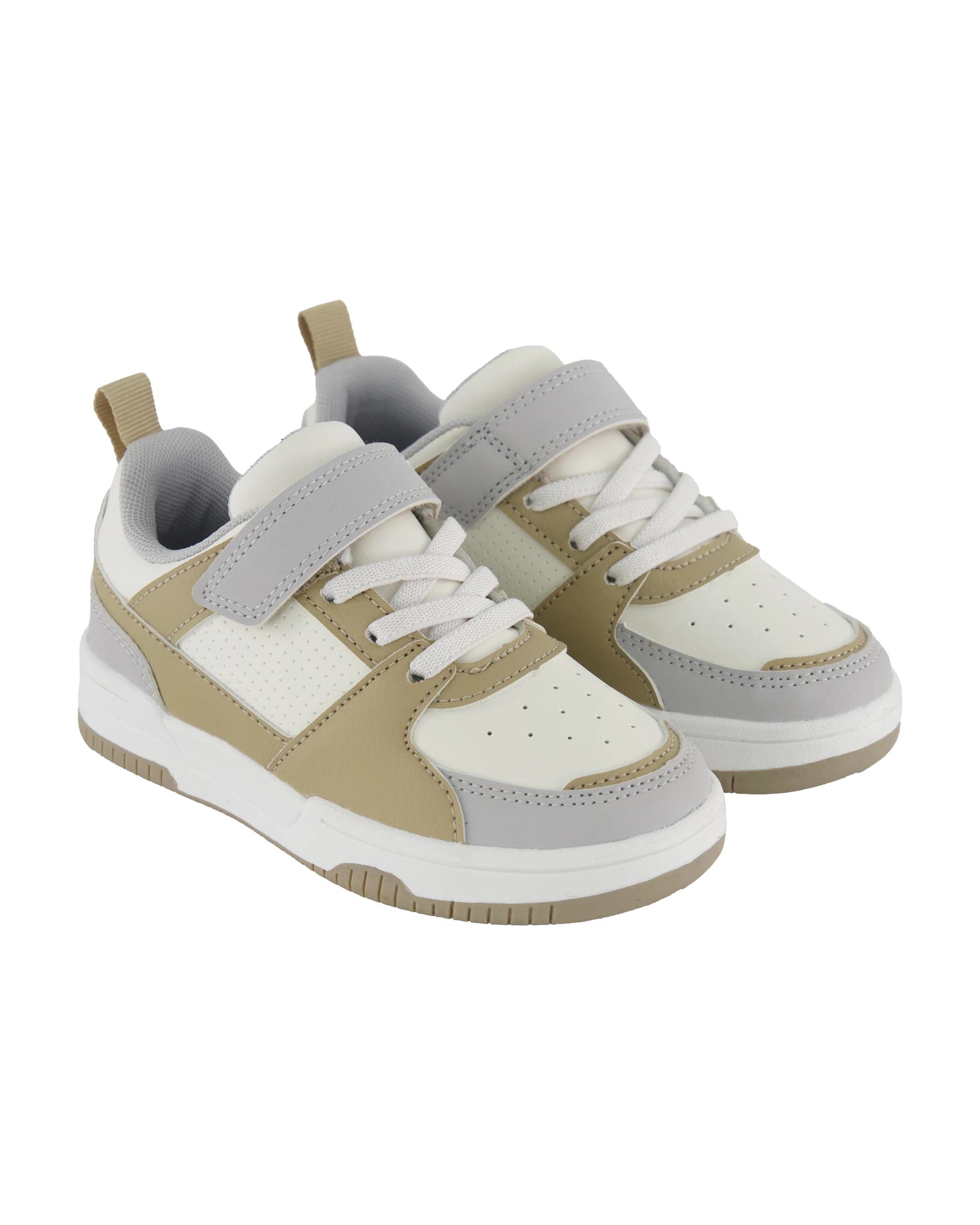 4 Junior Low Top Sneakers Sand, 4 of 5