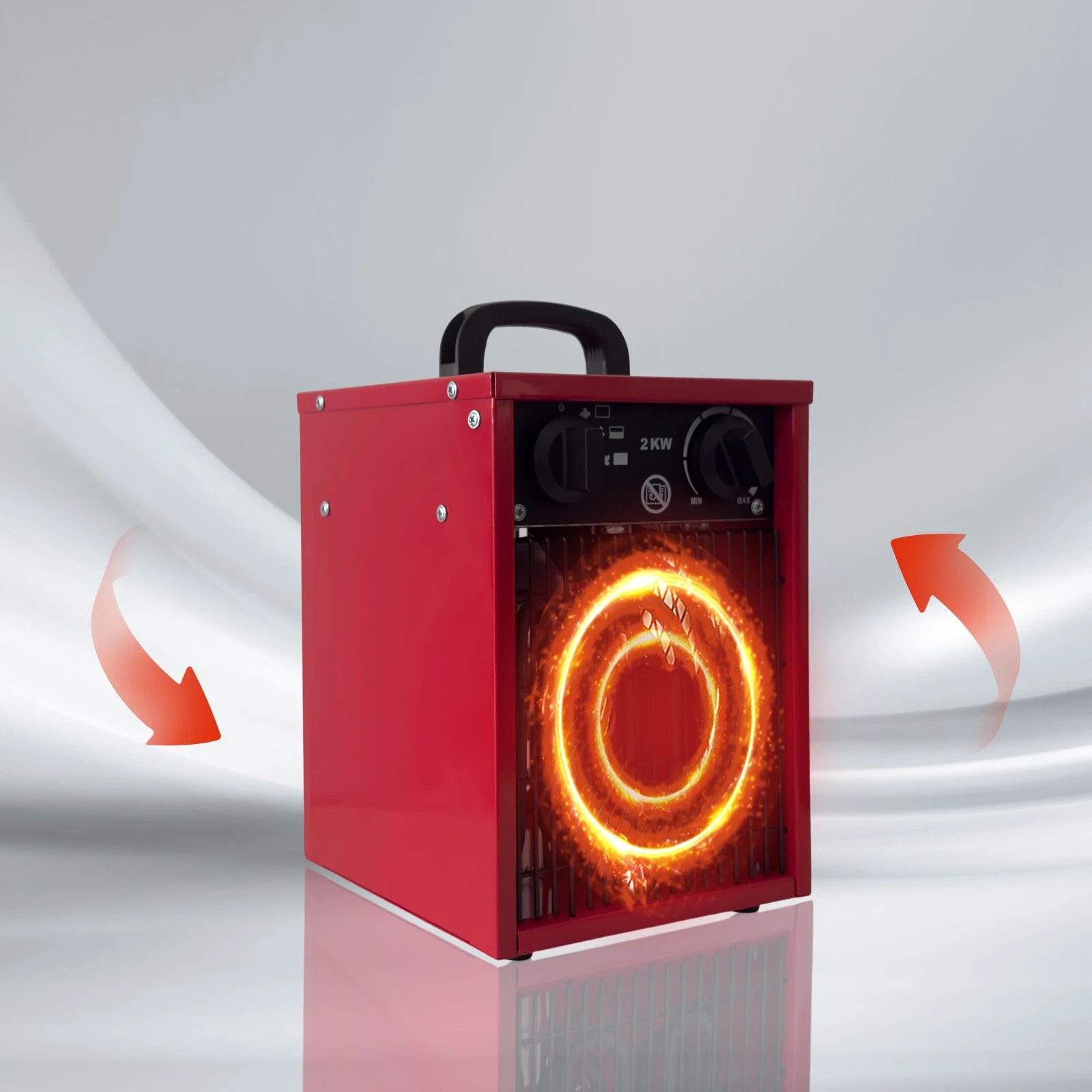 5 Shogun Portable Electric Fan Heater, SAA Approved Carpet Dryer 2000W Industrial, 5 of 7