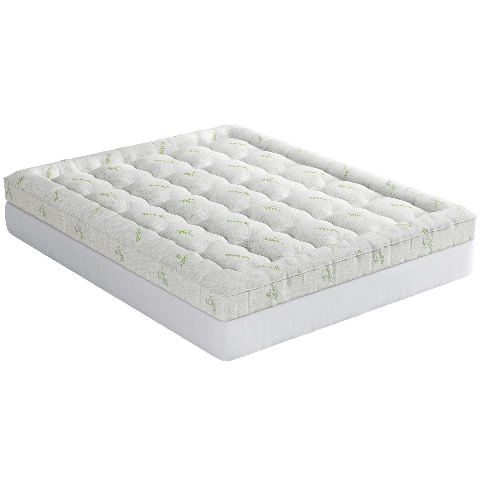 8 Starry Eucalypt Bamboo Fibre Pillowtop Mattress Topper Underlay Pad 11cm - King Bed, 8 of 8