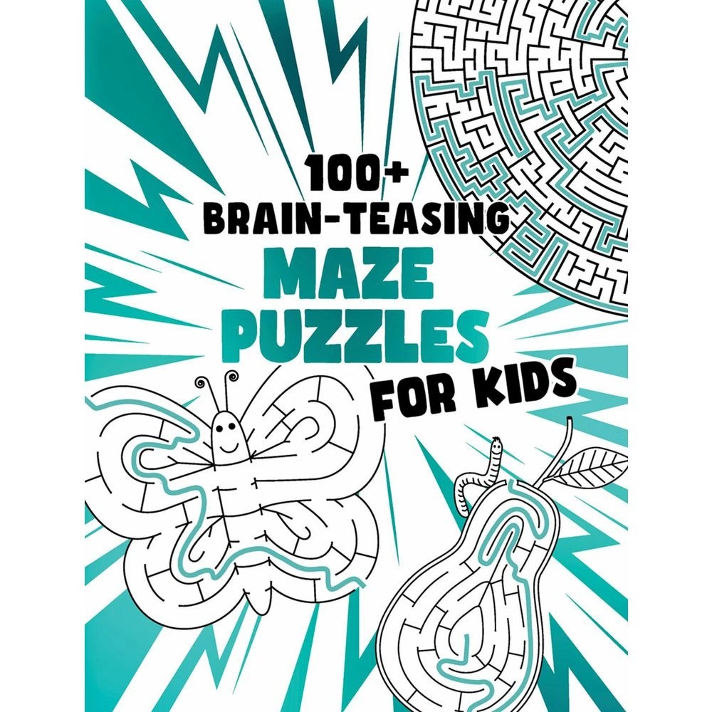 1 Brain-Busting Maze Puzzles for Kids Teal, 1 of 1