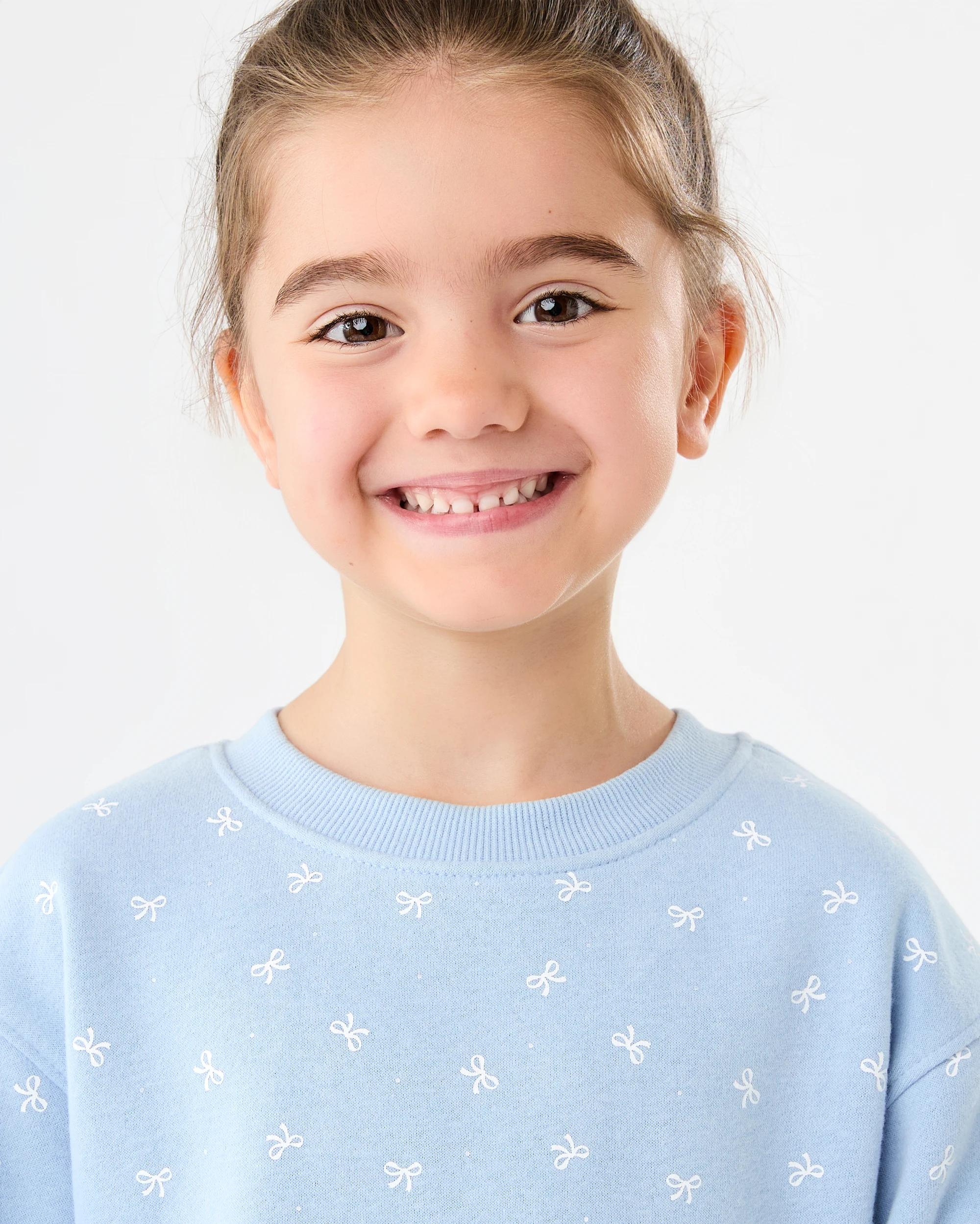 6 Fleece Dress Blu Bow, 6 of 8