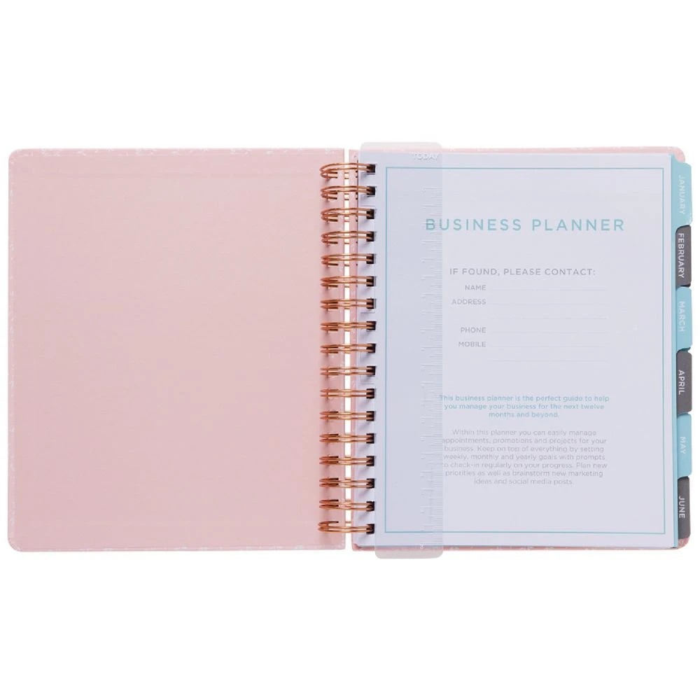 3 Otto Undated Week-to-View Business Goal Planner Pink, 3 of 10