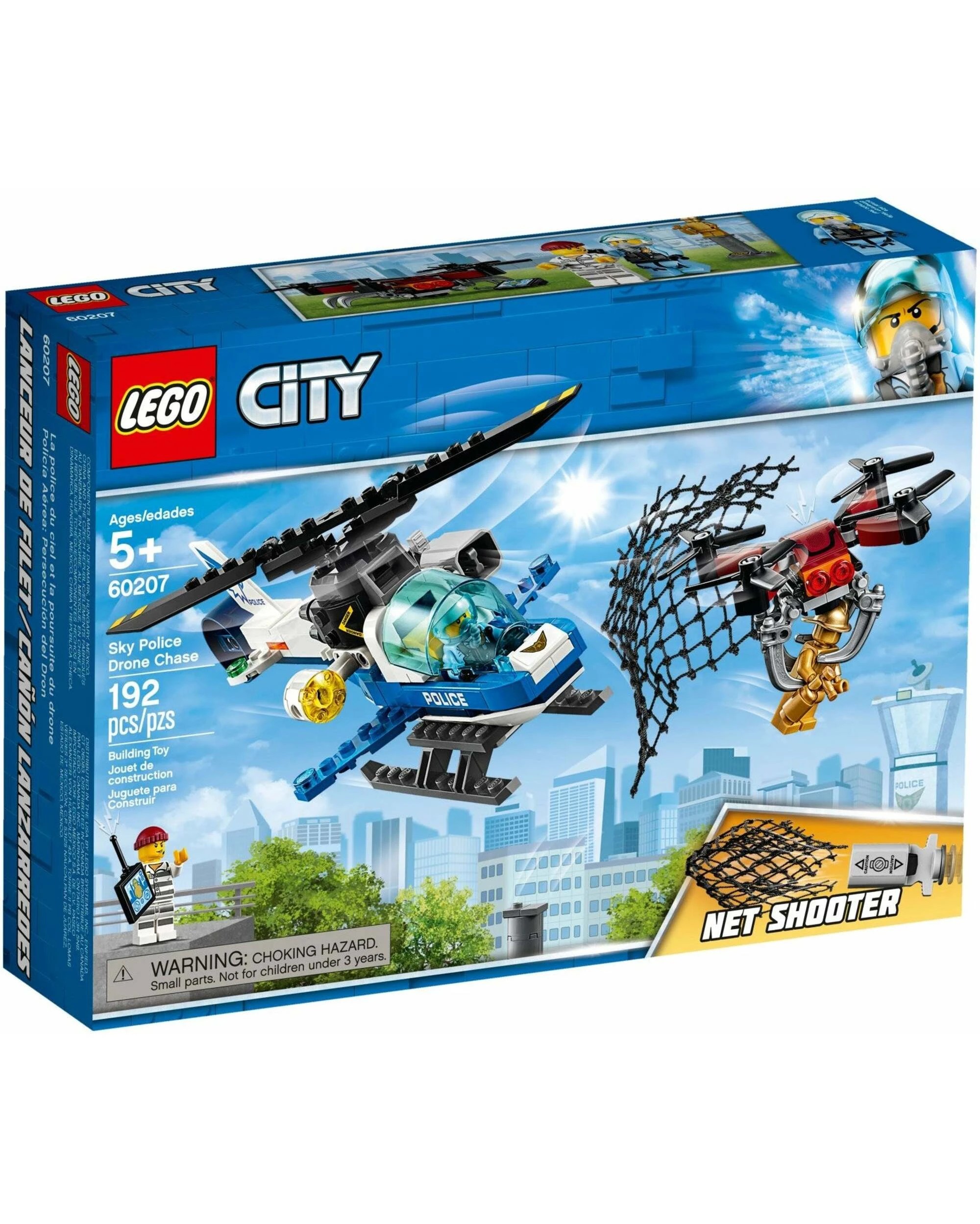 1 LEGO 60207 Sky Police Drone Chase Helicopter Playset, 1 of 5