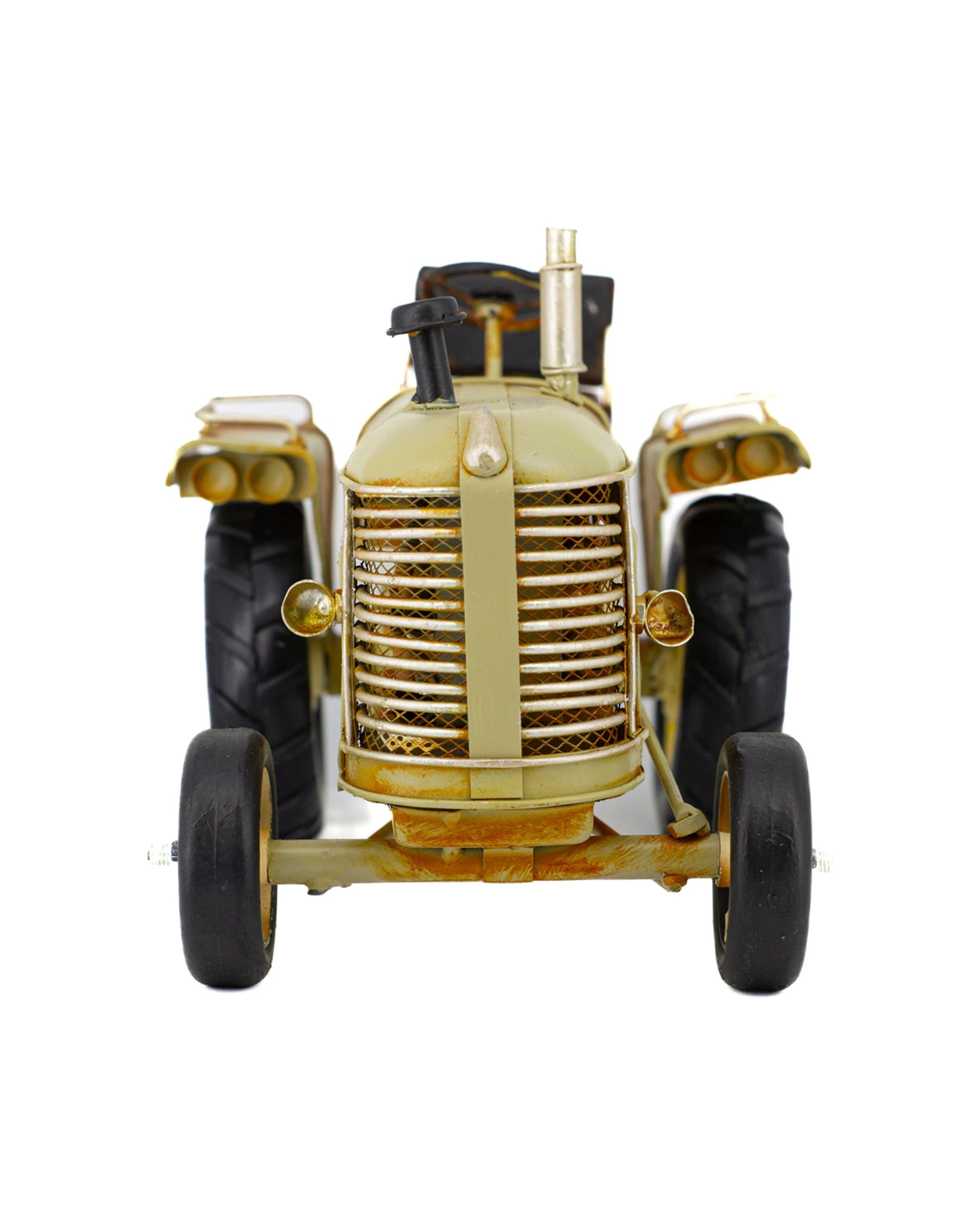 2 Boyle Metal Display Olden Days Tractor Handmade Ornament Home Decor 25cm - Natural, 2 of 4