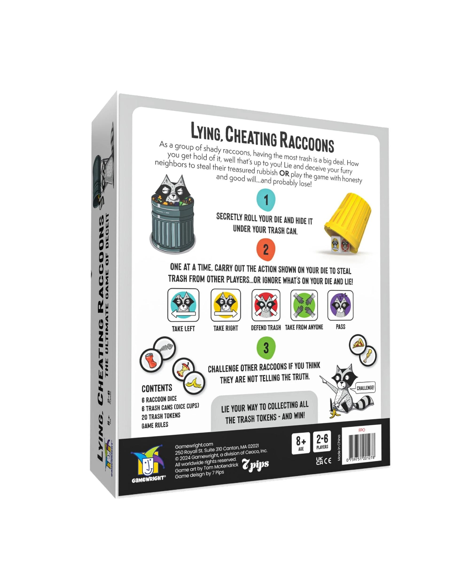 6 Lying, Cheating Raccoons Game, 6 of 6