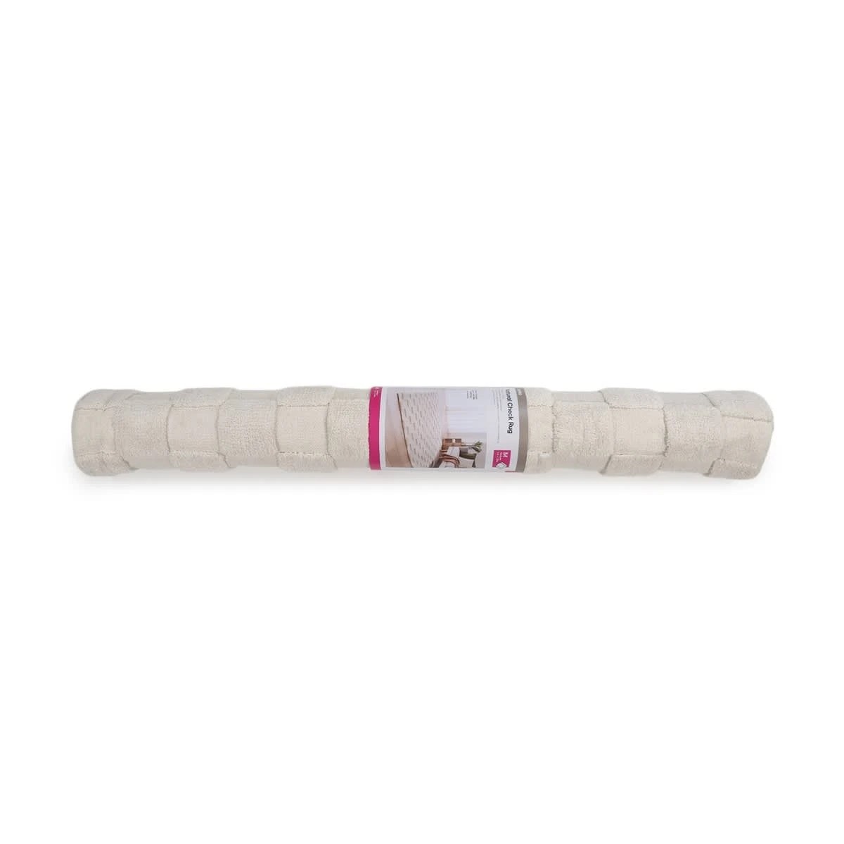 7 Check Rug - Natural, Small - 140cm x 70cm, 7 of 8