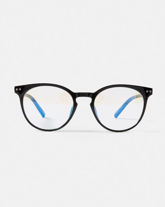 Round Blue Light Gla