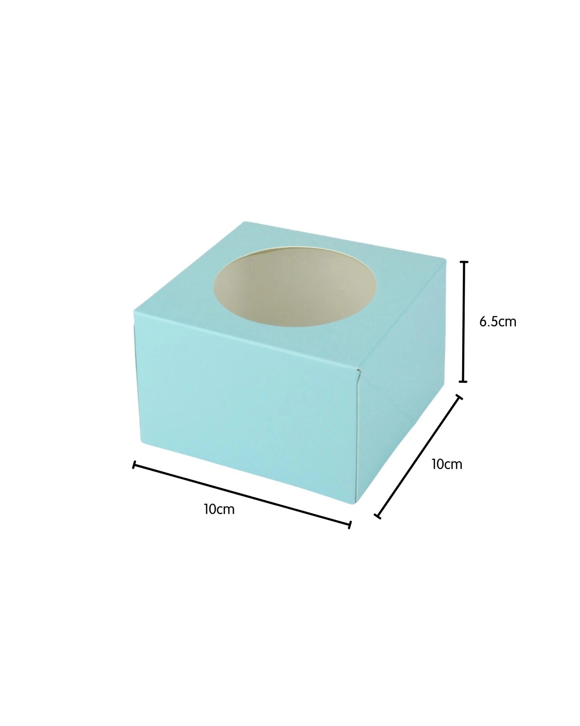 2 Shmick Light Donut Boxes with Window 10cm Pack of 4 - Blue, 2 of 3