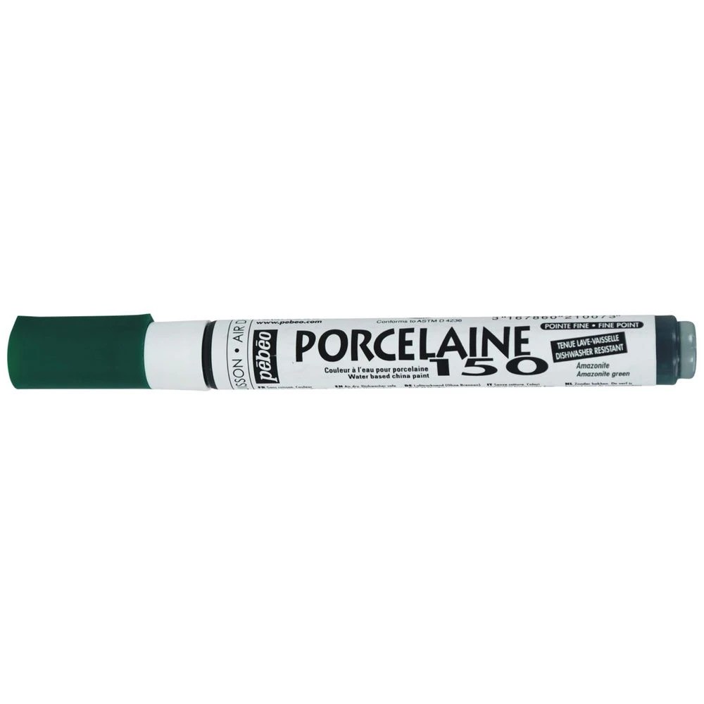 1 Pebeo Porcelaine 150 Marker Fine Amazonite Green, 1 of 1