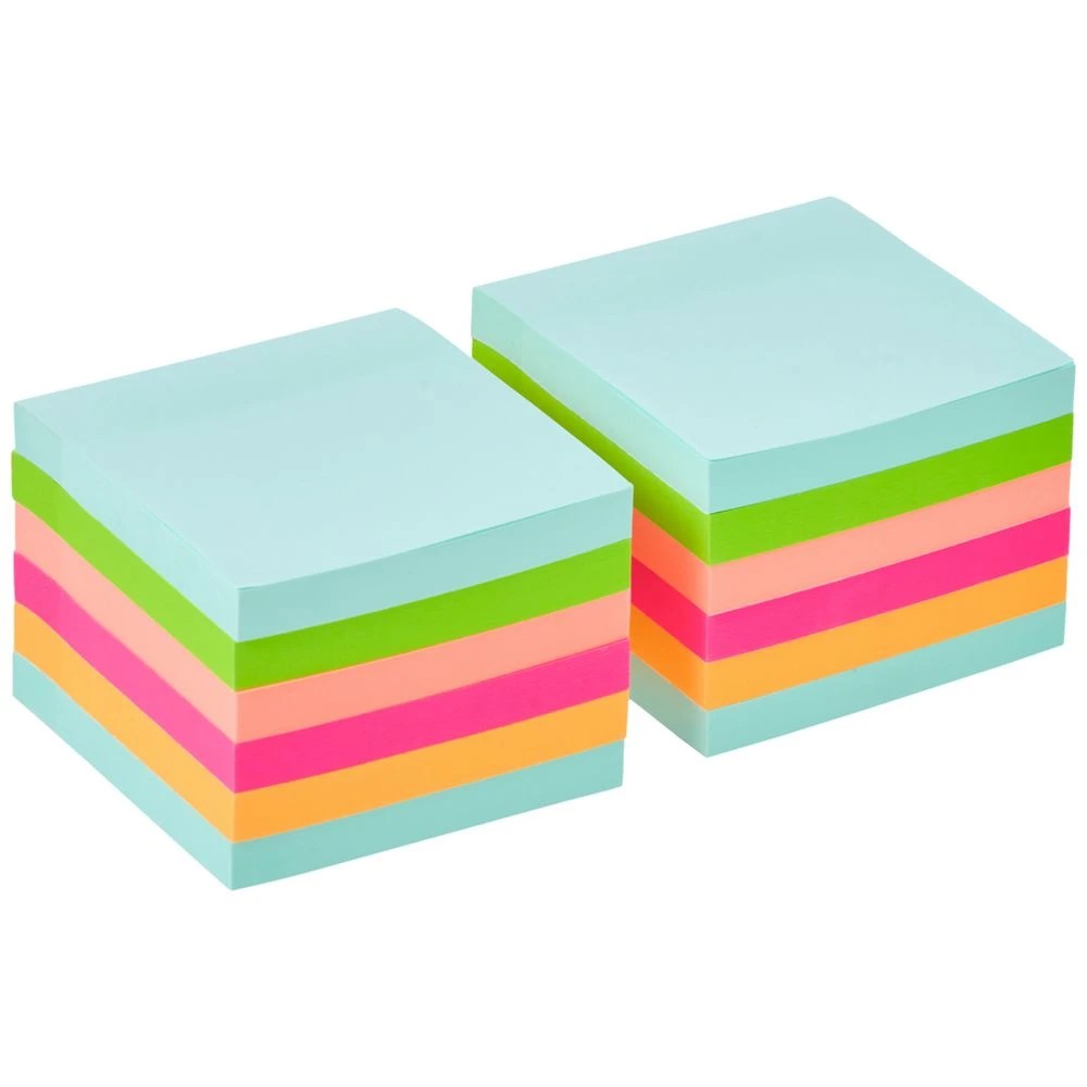 2 J.Burrows Ultra Stick-it Notes 76x76mm Fiesta 12 Pack, 2 of 4