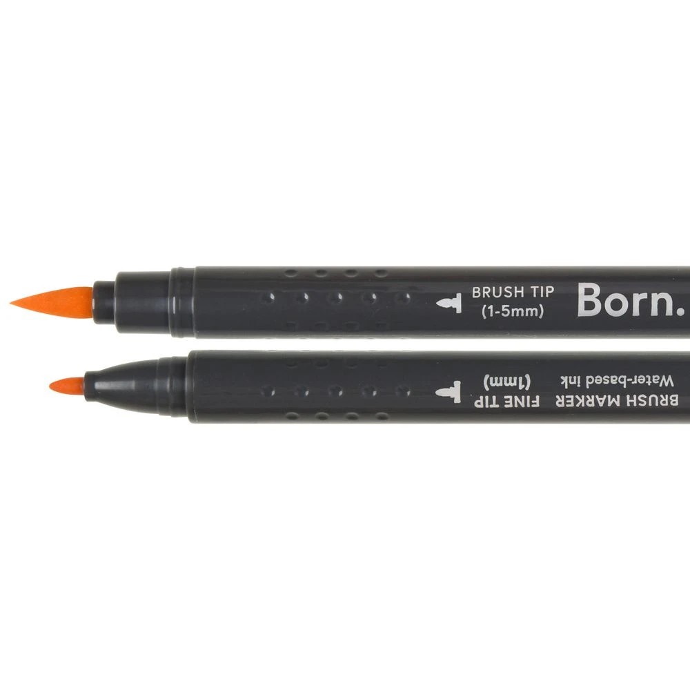 2 Born Professional Brush Dual-Tip Marker Light Melon 933, 2 of 4