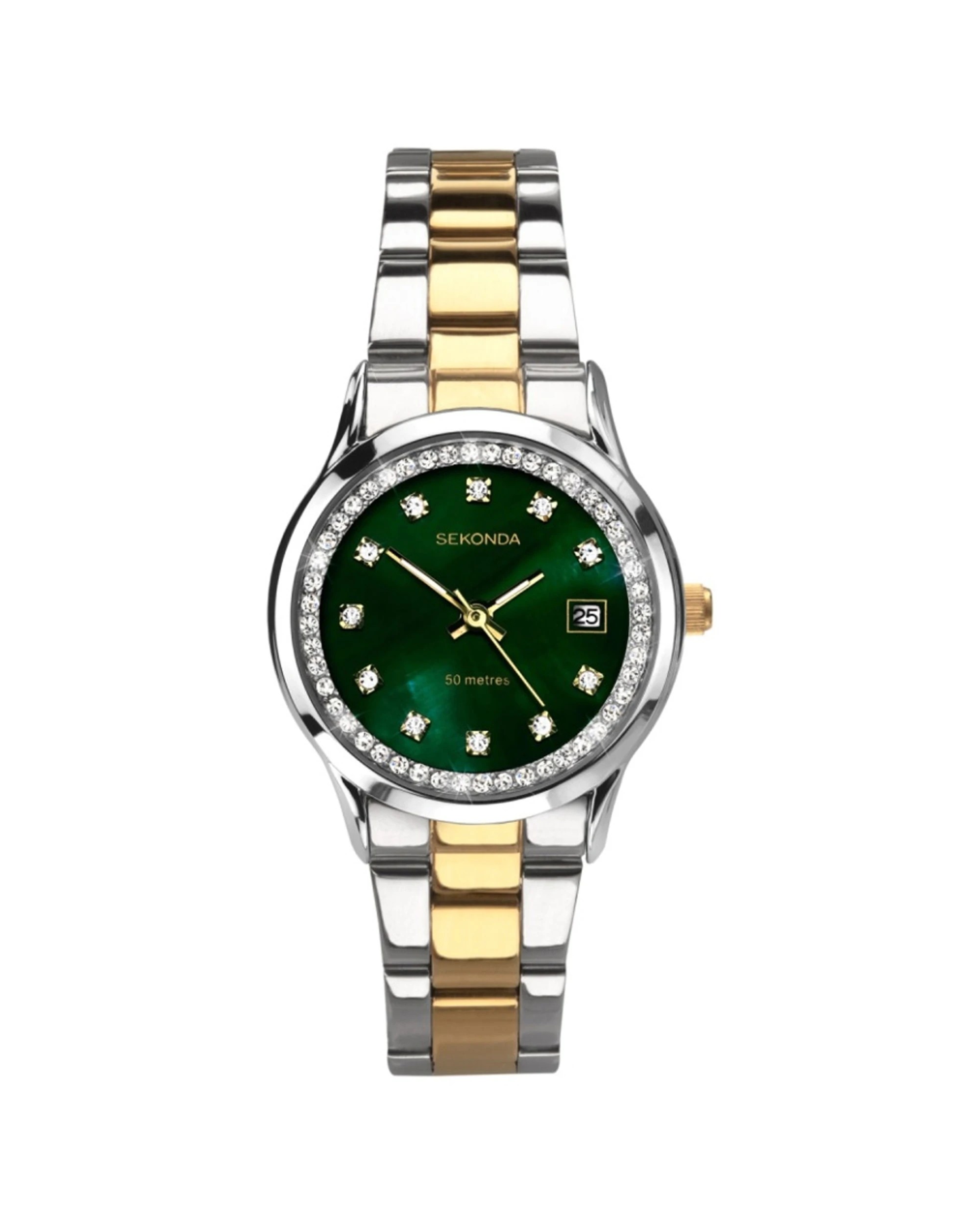 1 Sekonda Women's Catherine Watch Gold Silver Two-Tone Stainless Steel Bracelet 27mm, 1 of 7