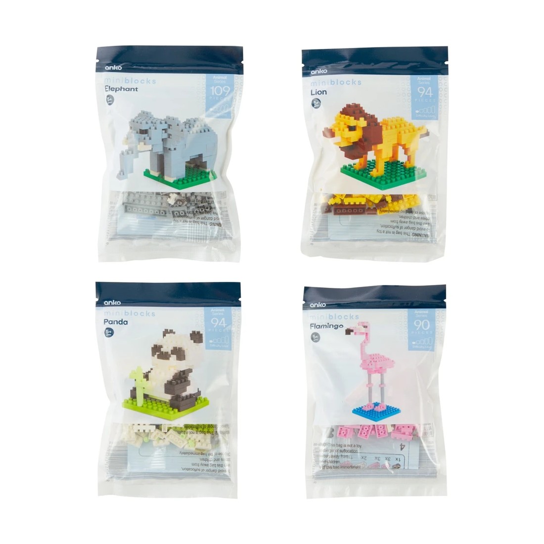 1 Mini Blocks Animal Series - Assorted, 1 of 6