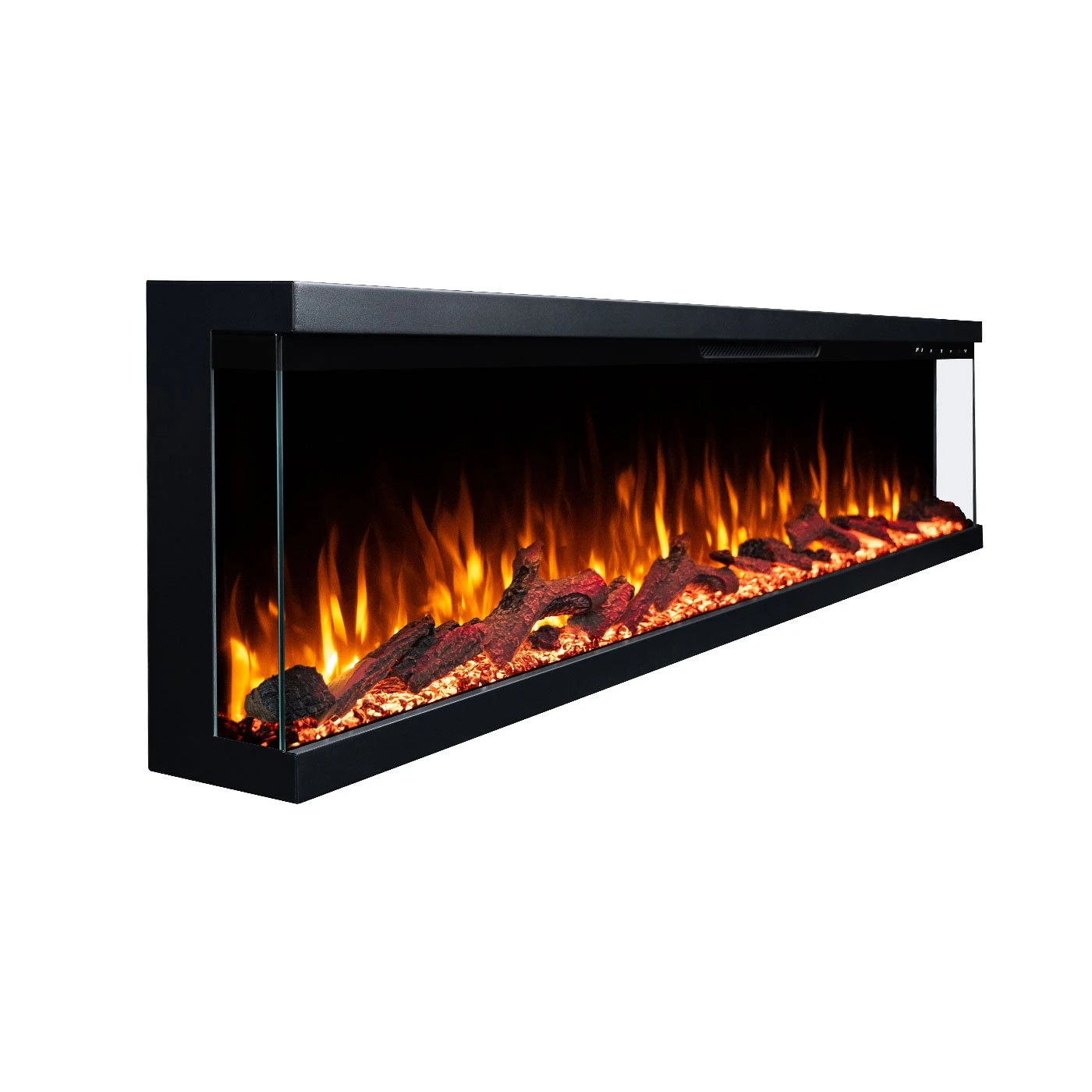 6 Moda Living Aspen 84 inch 3-Sided Electric Fireplace - Black, 6 of 7