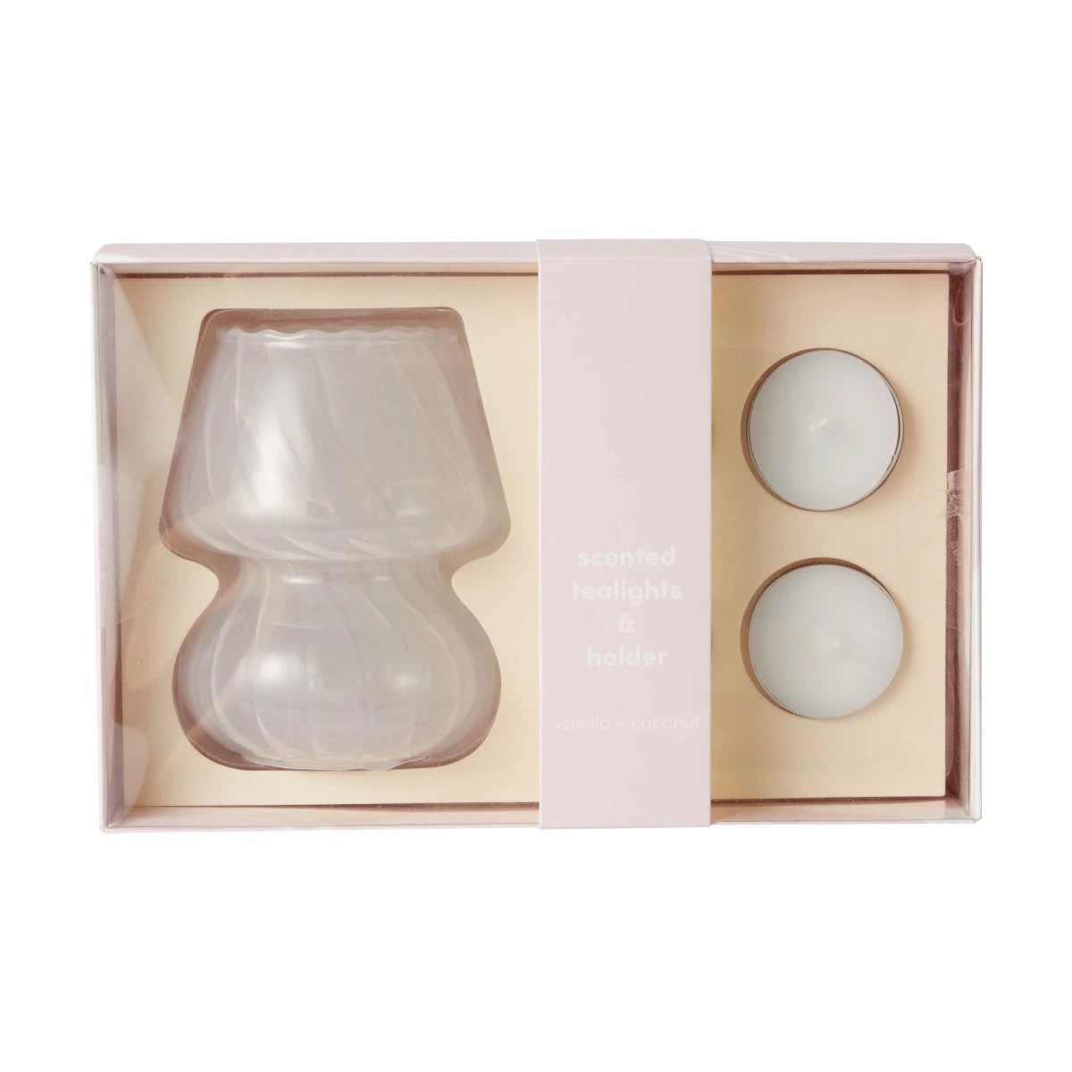 1 Vanilla and Coconut Scented Tealights & Holder, 1 of 10