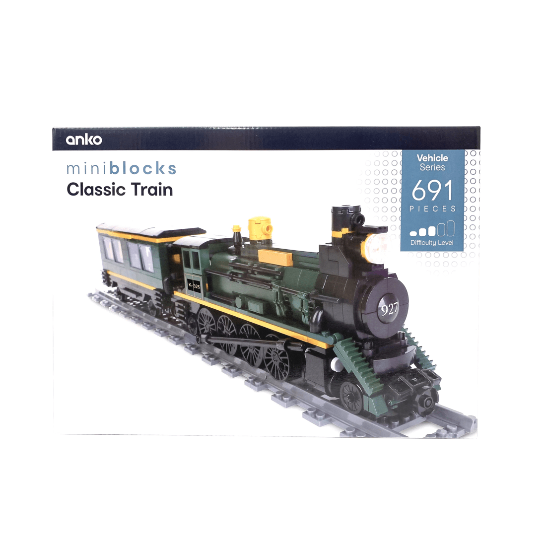 1 691 Piece Mini Blocks Vehicle Series: Classic Train, 1 of 4