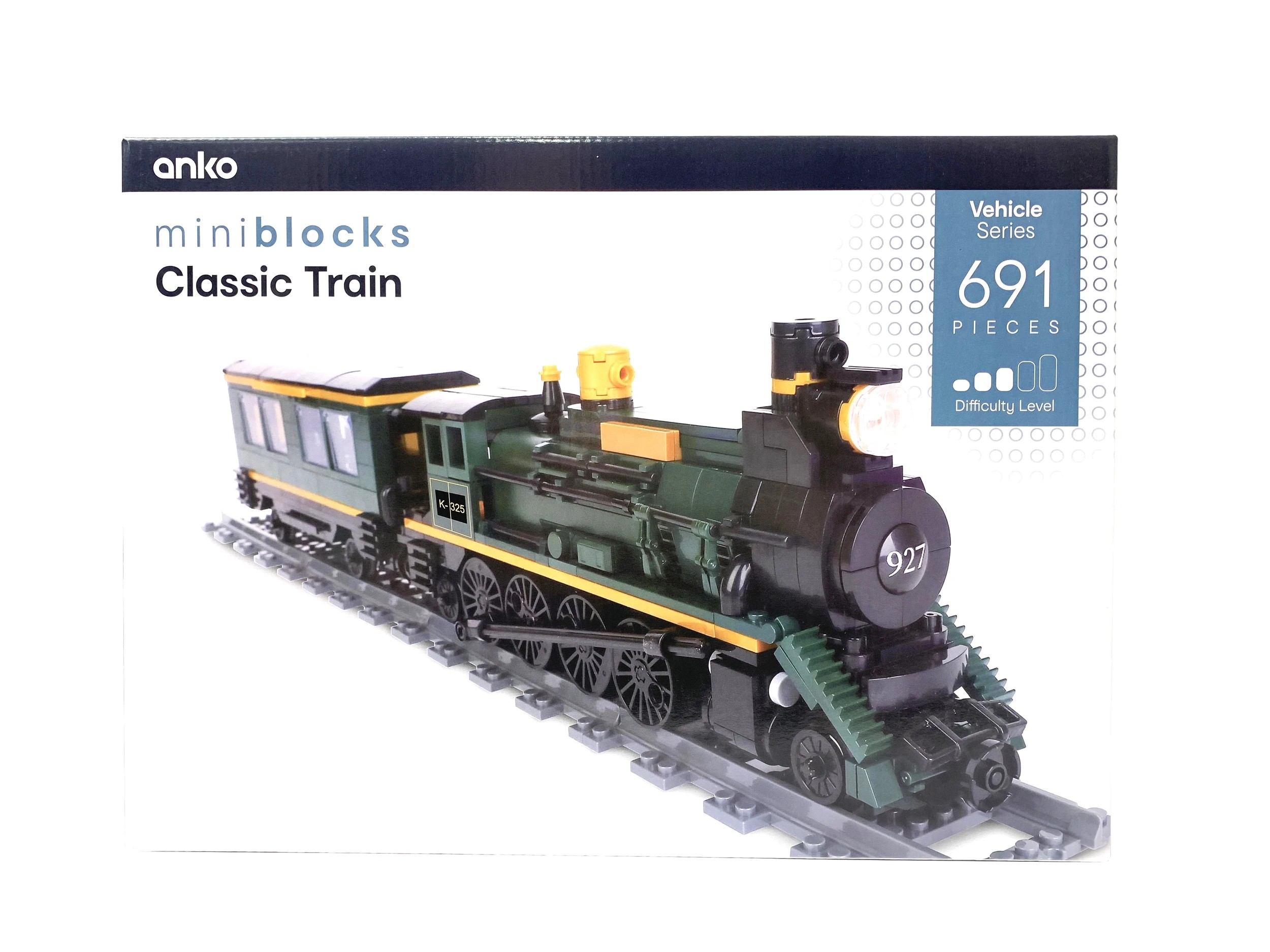 1 691 Piece Mini Blocks Vehicle Series: Classic Train, 1 of 4