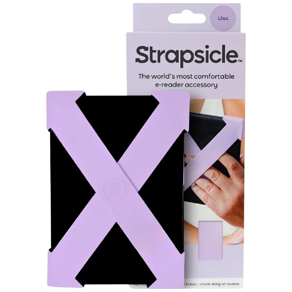 1 Strapsicle Silicone Straps for Kindle Small Lilac 2 Pack, 1 of 9
