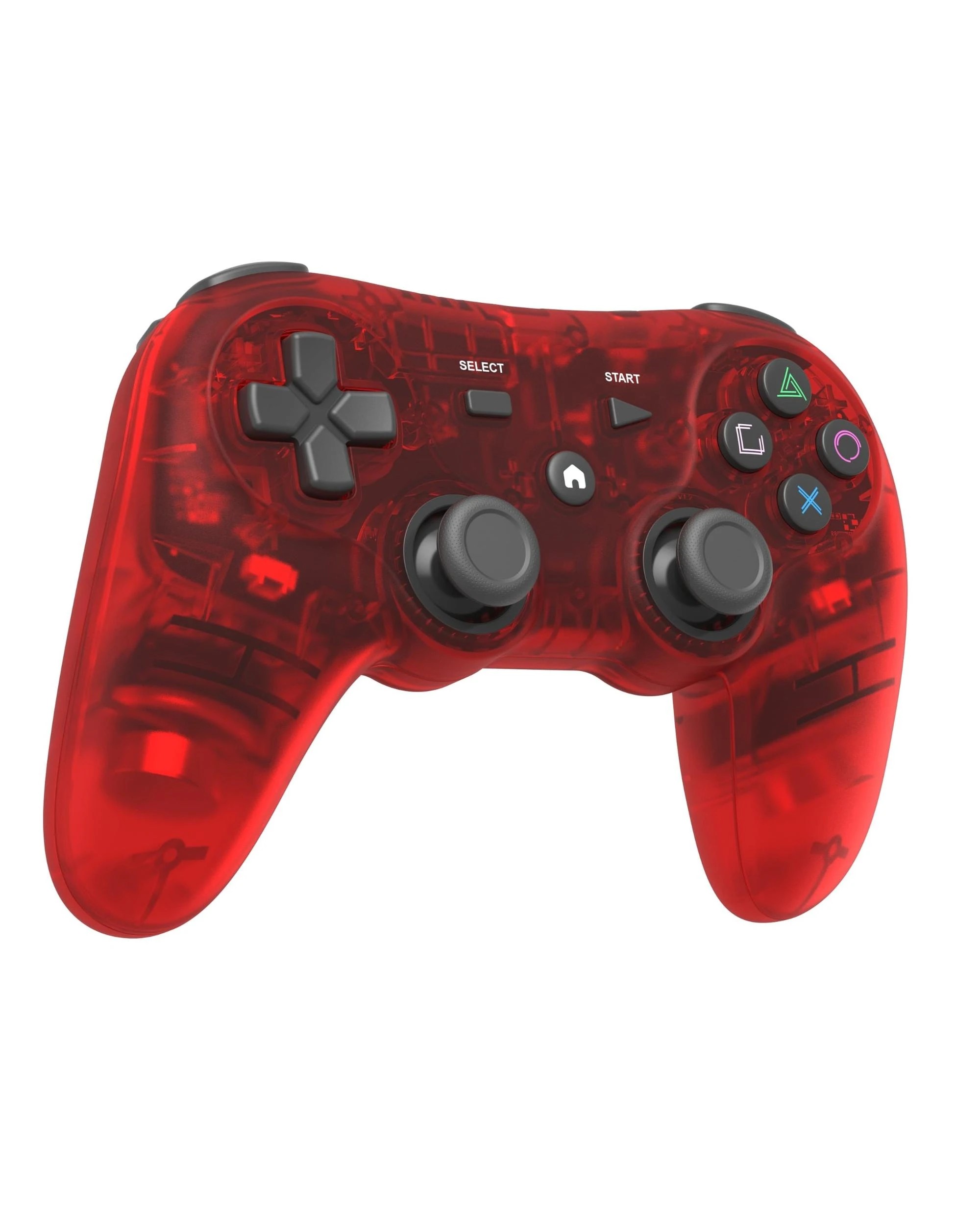 3 Retro-Fighters Defender Pro Series Retro Wireless Controller for PS1, PS2, PS3, PS Classic, Switch and PC - Red, 3 of 10